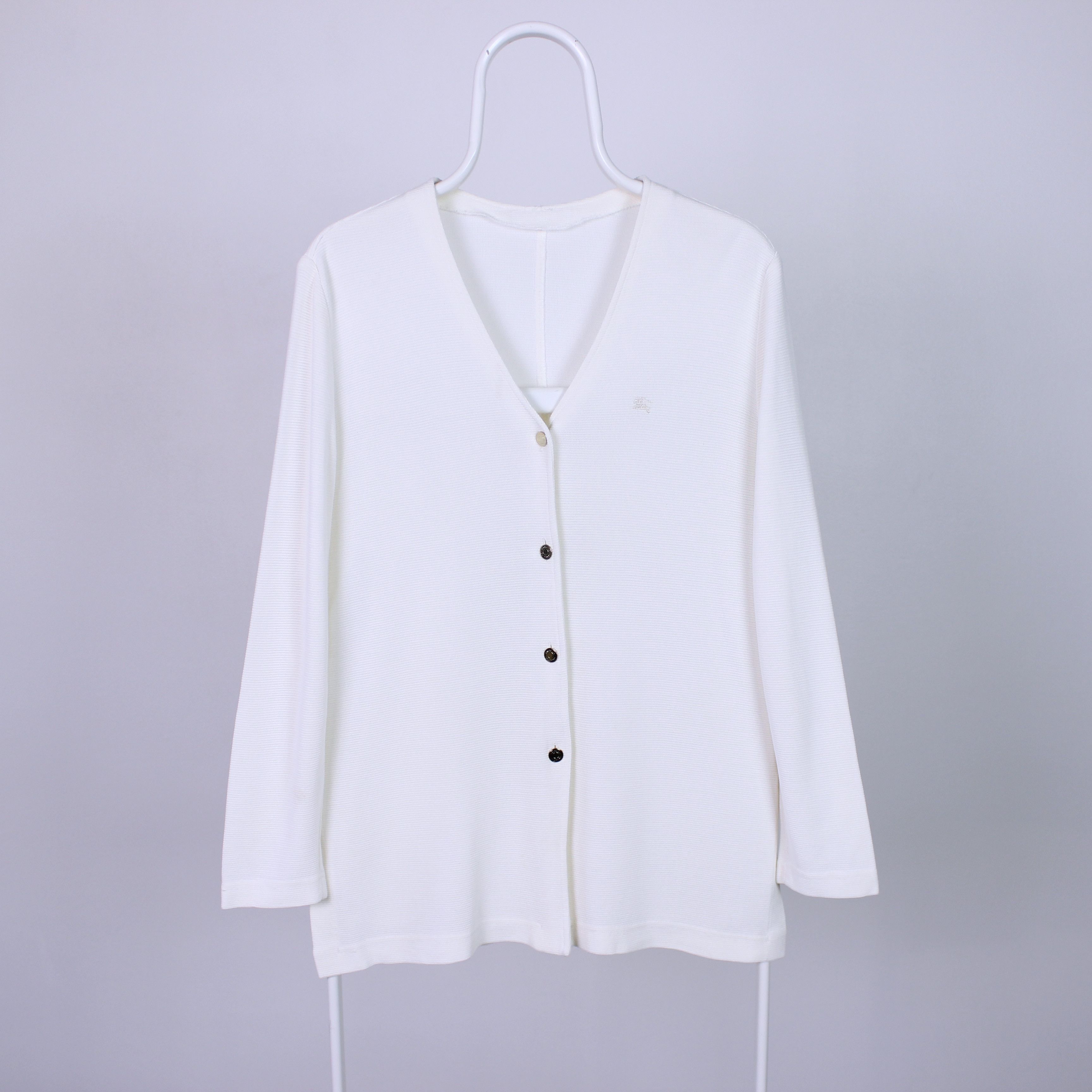 Burberry Burberry cardigan polyester women heavy M L golden buttons Size M / US 6-8 / IT 42-44 - 1 Thumbnail
