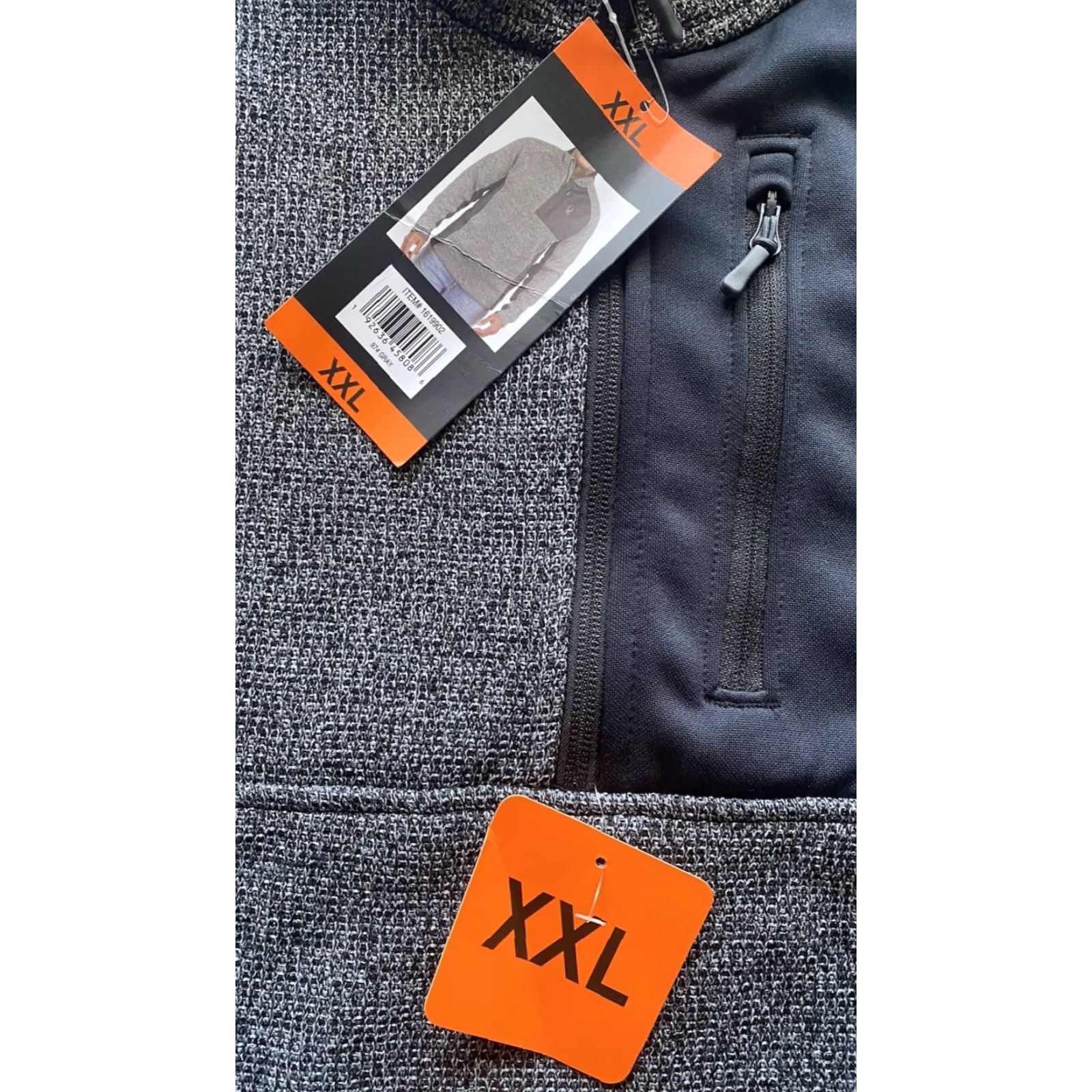 Spyder NWT Spyder Jacket 2XL Men Gray 1/4 Zip Pullover Pocket Logo Black Polyester Jacket Size US XXL / EU 58 / 5 - 7 Thumbnail