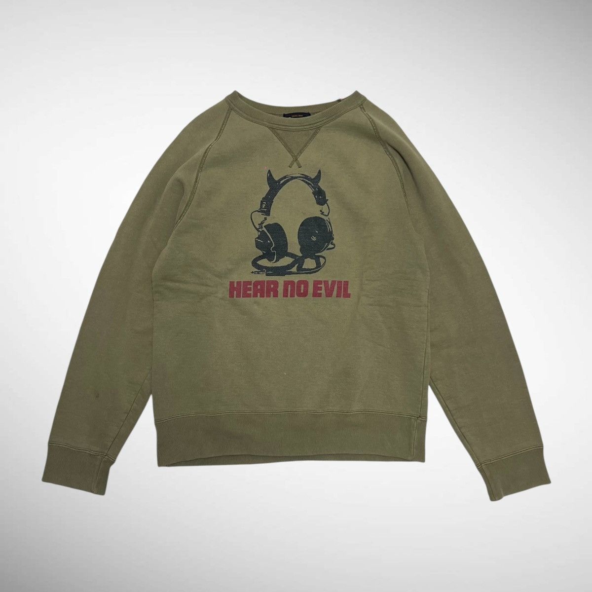 Hysteric Glamour 90s Hysteric Glamour Hear No Evil Crewneck Sweatshirt Size US L / EU 52-54 / 3 - 1 Thumbnail