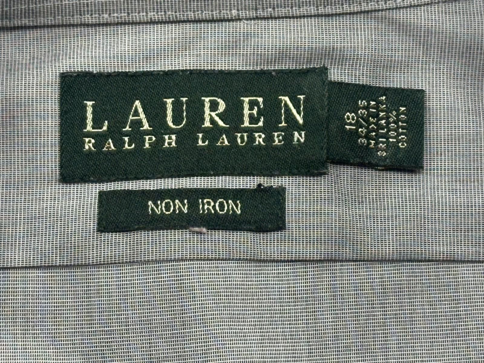 Lauren Ralph Lauren Lauren Ralph Lauren No Iron 100% Cotton Button Down 18/34-35 Size 44R - 5 Thumbnail