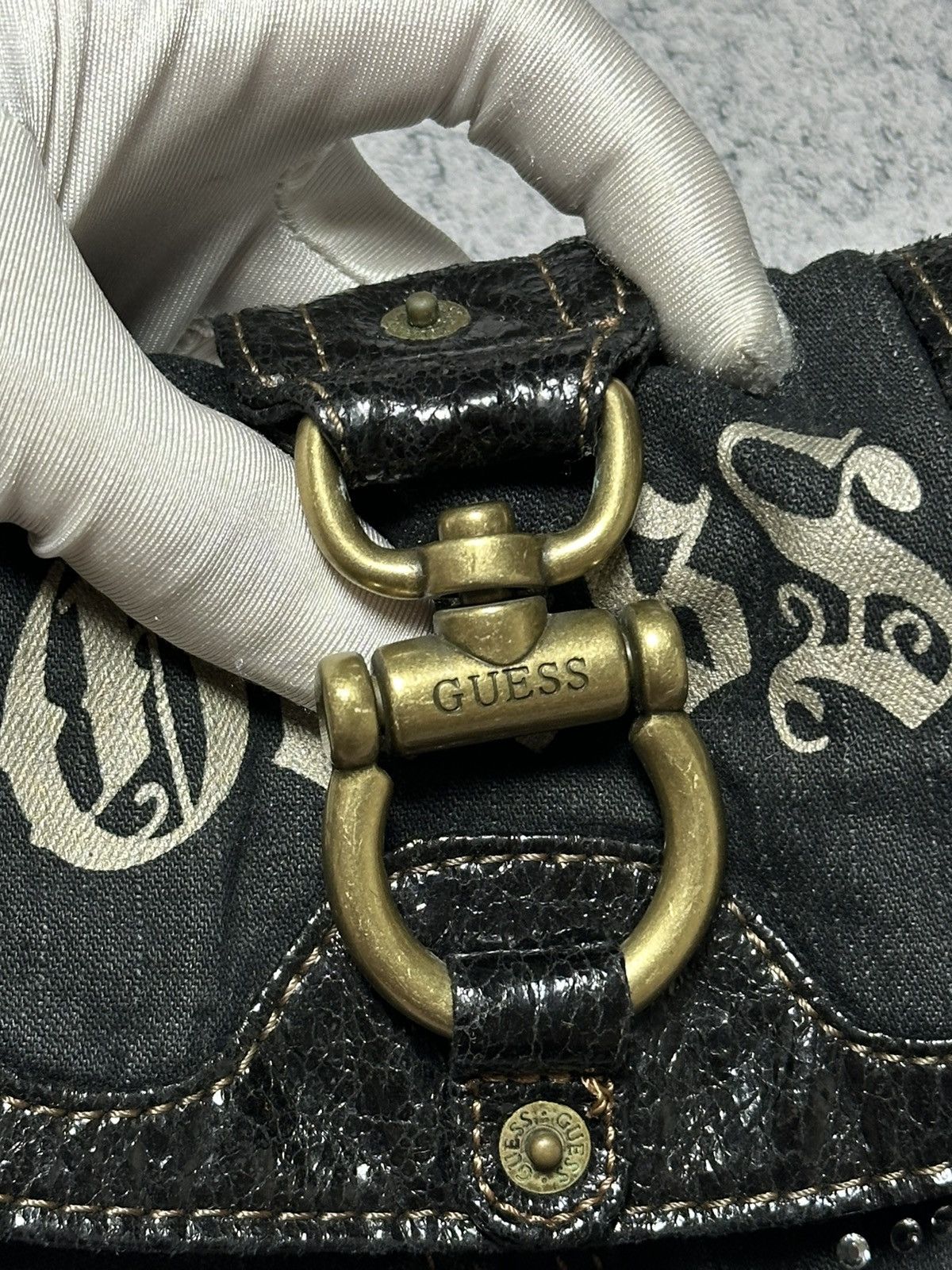 Guess Vintage Guess Y2K Denim Shoulder Crossbody Mini Bag Size ONE SIZE - 9 Thumbnail
