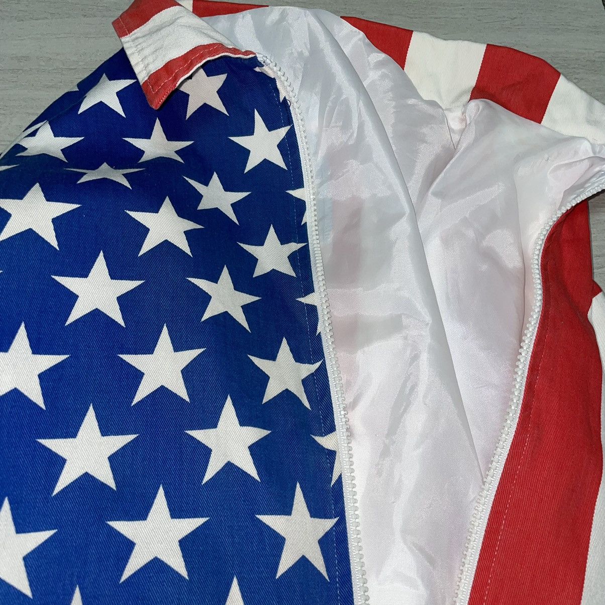 Vintage Vintage American Flag Zip Up Lined Bomber Jacket Size US M / EU 48-50 / 2 - 6 Thumbnail