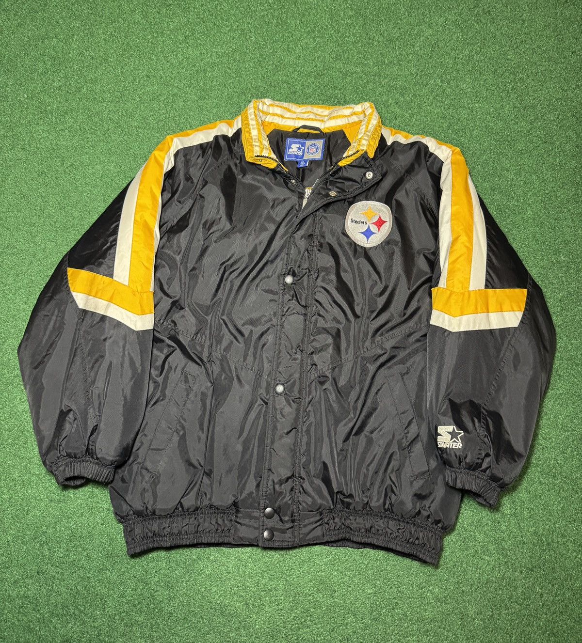Starter Vintage 90s Pittsburgh Steelers Starter Pro Line Jacket Size US XL / EU 56 / 4 - 1 Thumbnail