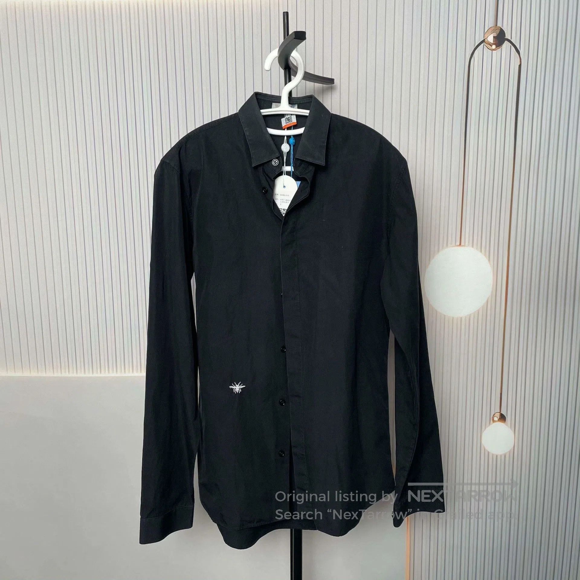 Dior Dior Small Bee Embroidered Shirt. Size US M / EU 48-50 / 2 - 1 Thumbnail