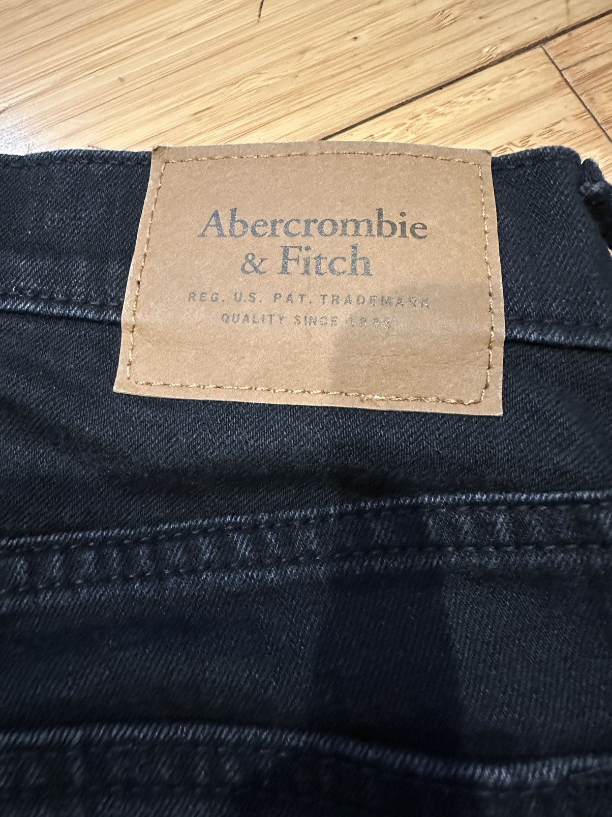 Abercrombie & Fitch Abercrombie&Fitch Slim Fit Straight Jeans Black Size 31x32 Size US 31 - 3 Thumbnail