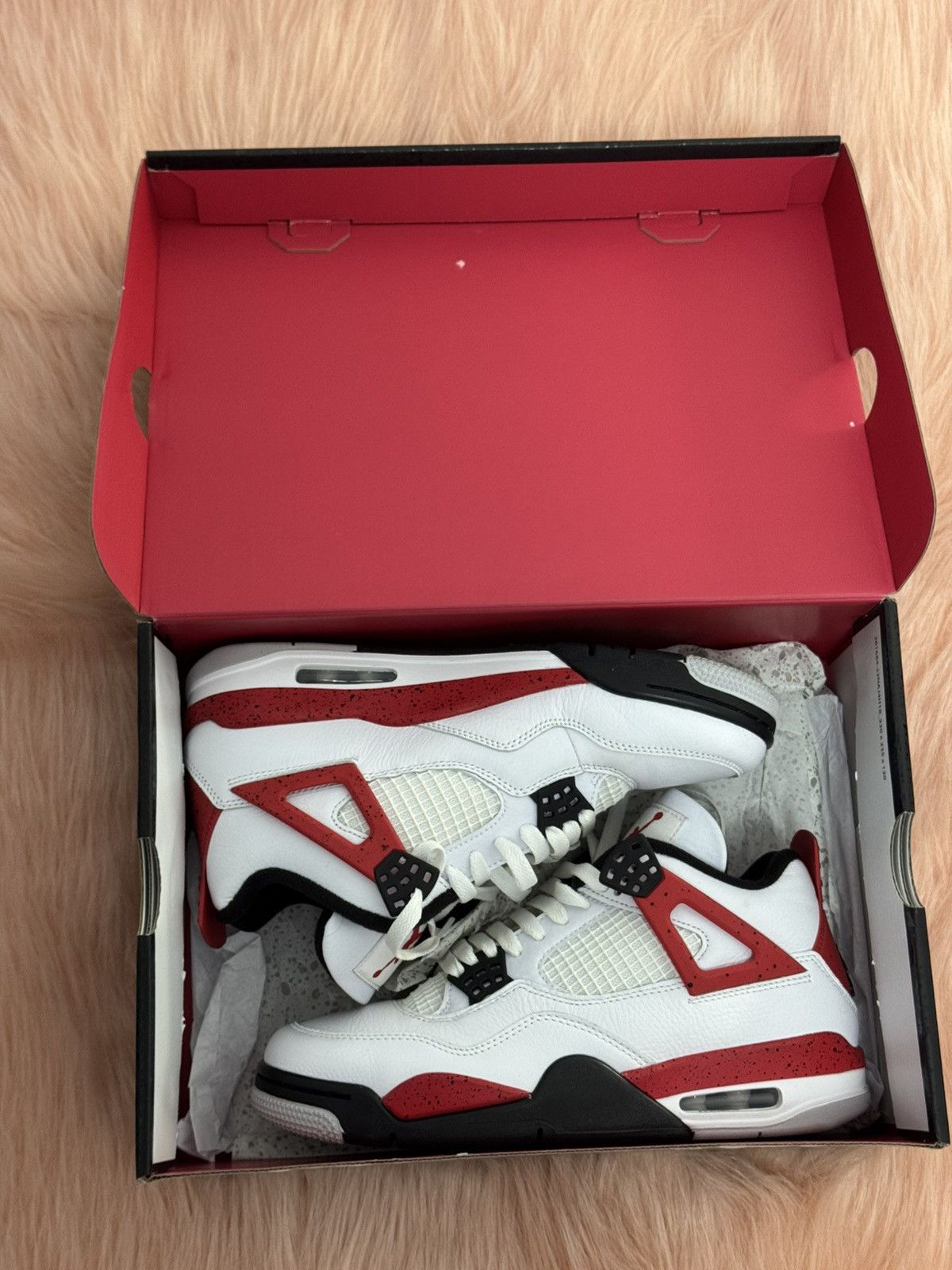 Jordan Brand Jordan 4 Retro Red Cement Size US 8 / EU 41 - 1 Thumbnail