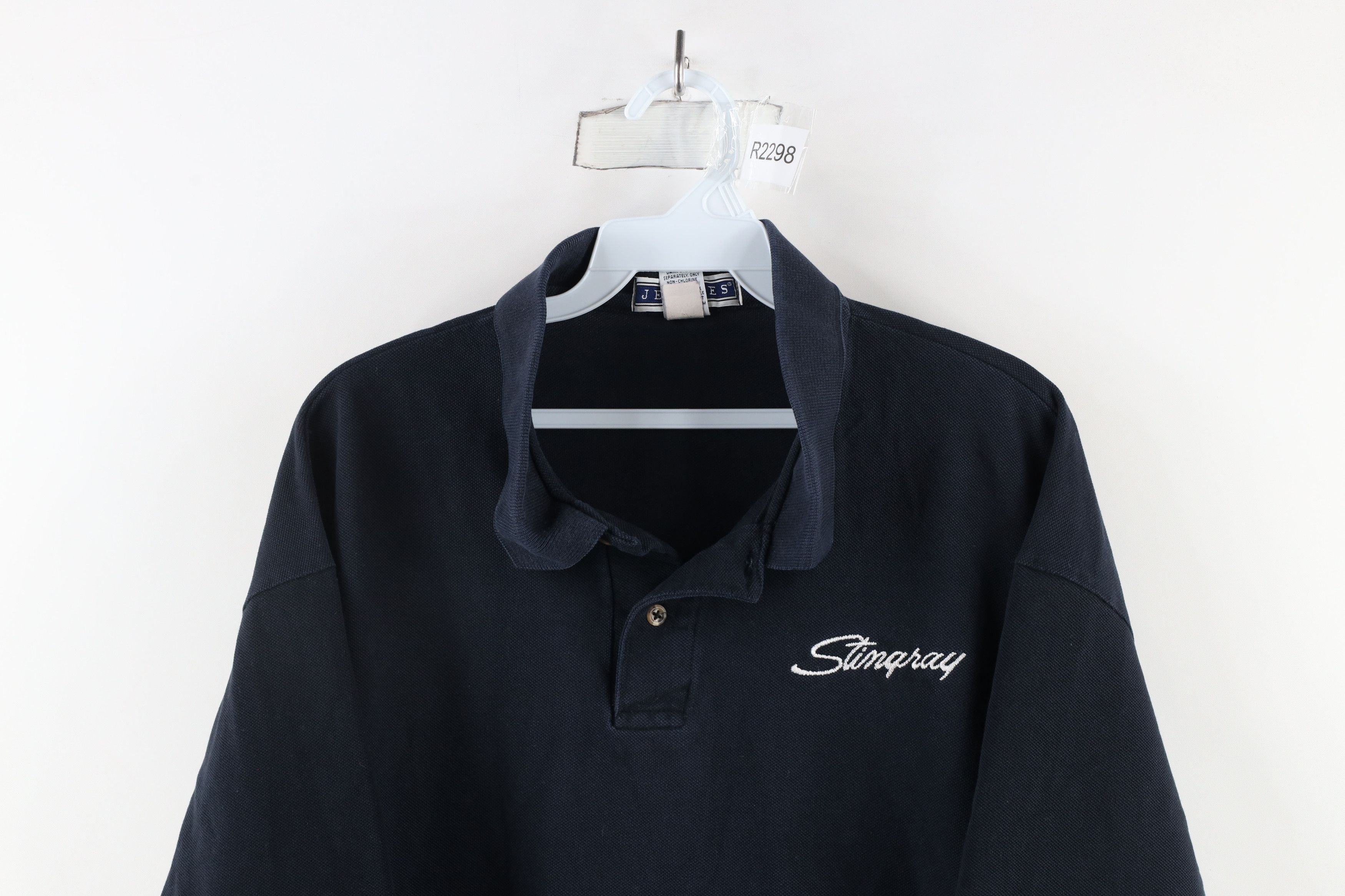 Vintage Vintage 90s Spell Out Stingray Boats Collared Polo Shirt Size US XXL / EU 58 / 5 - 2 Thumbnail