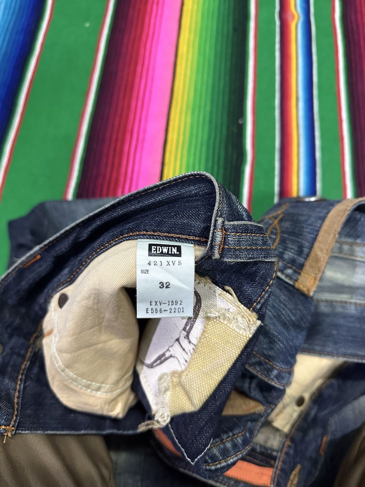 Kapital 💥Edwin Bull💥 Tag Waist Navajo Crazy Design 💥 Size US 34 / EU 50 - 11 Thumbnail