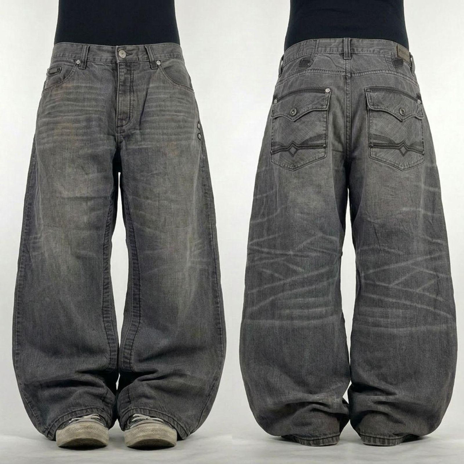 Diesel × Japanese Brand × Vintage Vintage grunge faded grey 