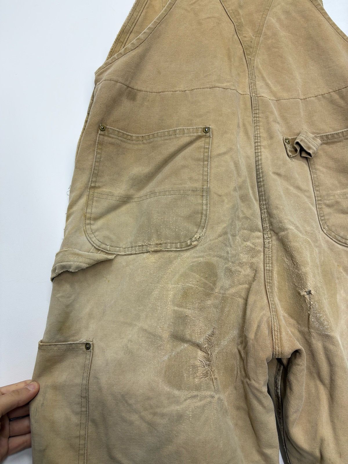 Carhartt Carhartt vintage overall canvas trashed faded mens rare Size US 32 / EU 48 - 15 Thumbnail
