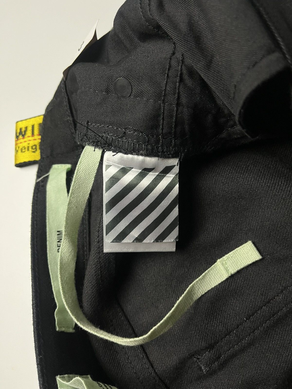 Off-White Off-White Virgil Abloh Era Waxed Jeans Industrial Stripe Size 26" / US 2 / IT 38 - 11 Thumbnail