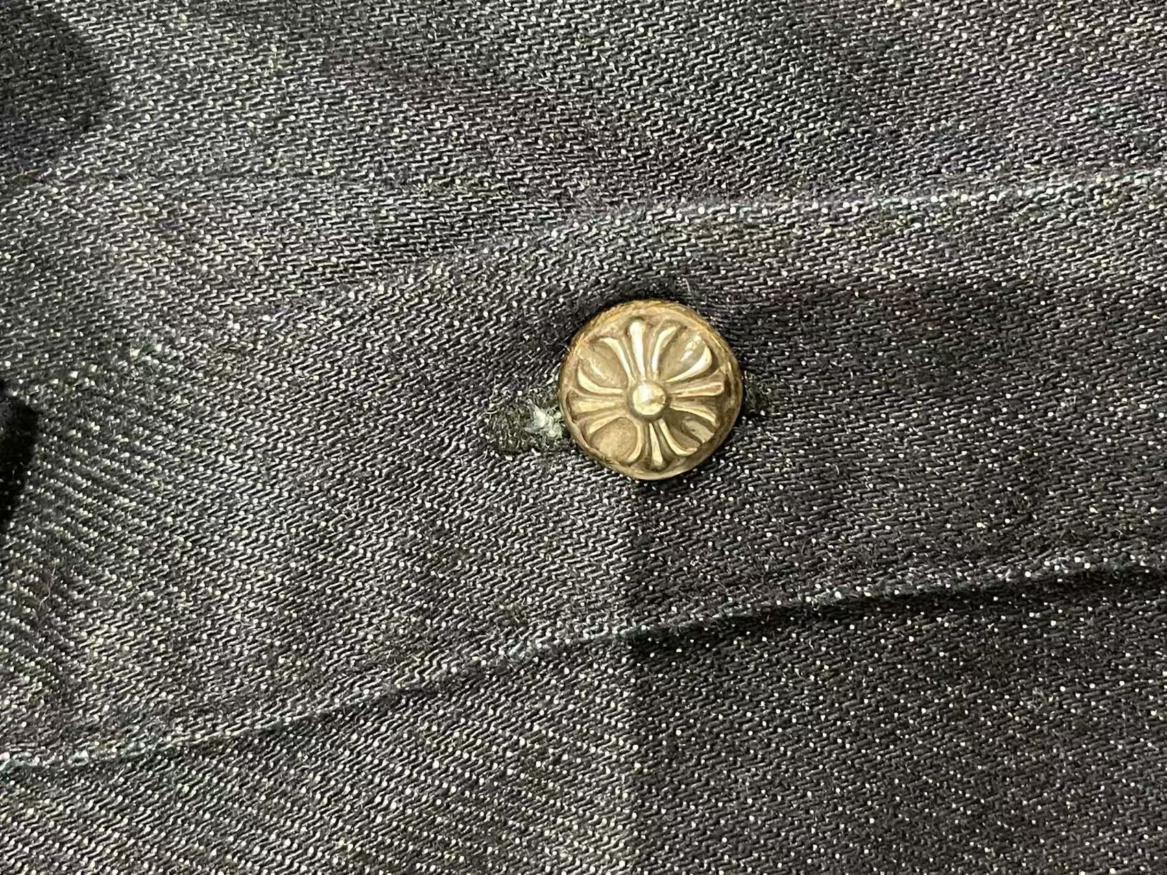 Chrome Hearts Chrome Hearts Soft Denim Cross Patch Blue Malhal Kita Shirt Size US S / EU 44-46 / 1 - 4 Thumbnail