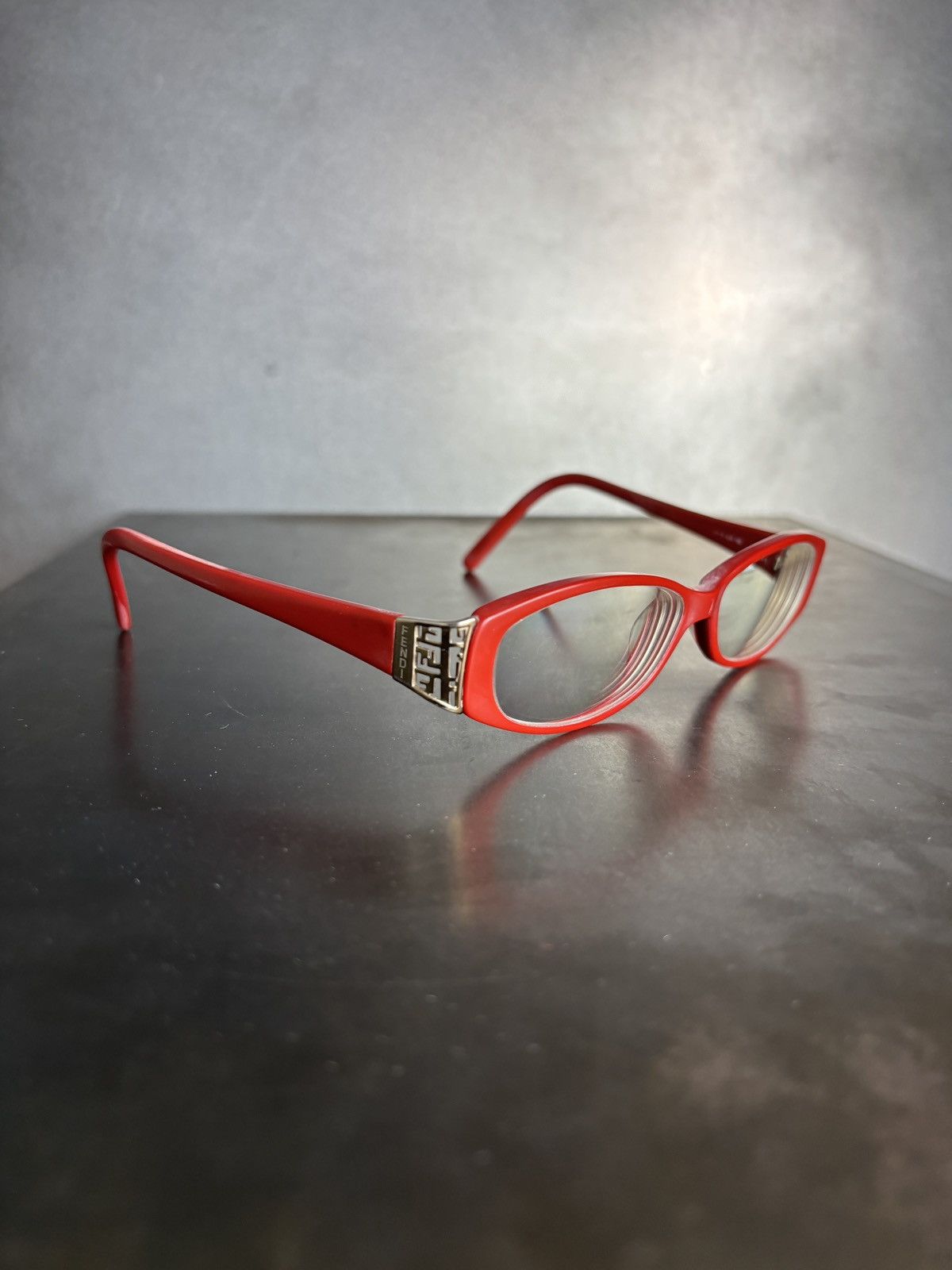 Fendi 2006 Fendi Glasses Vintage Frames F697 Red Y2K Oval Cat Eye Size ONE SIZE - 3 Thumbnail