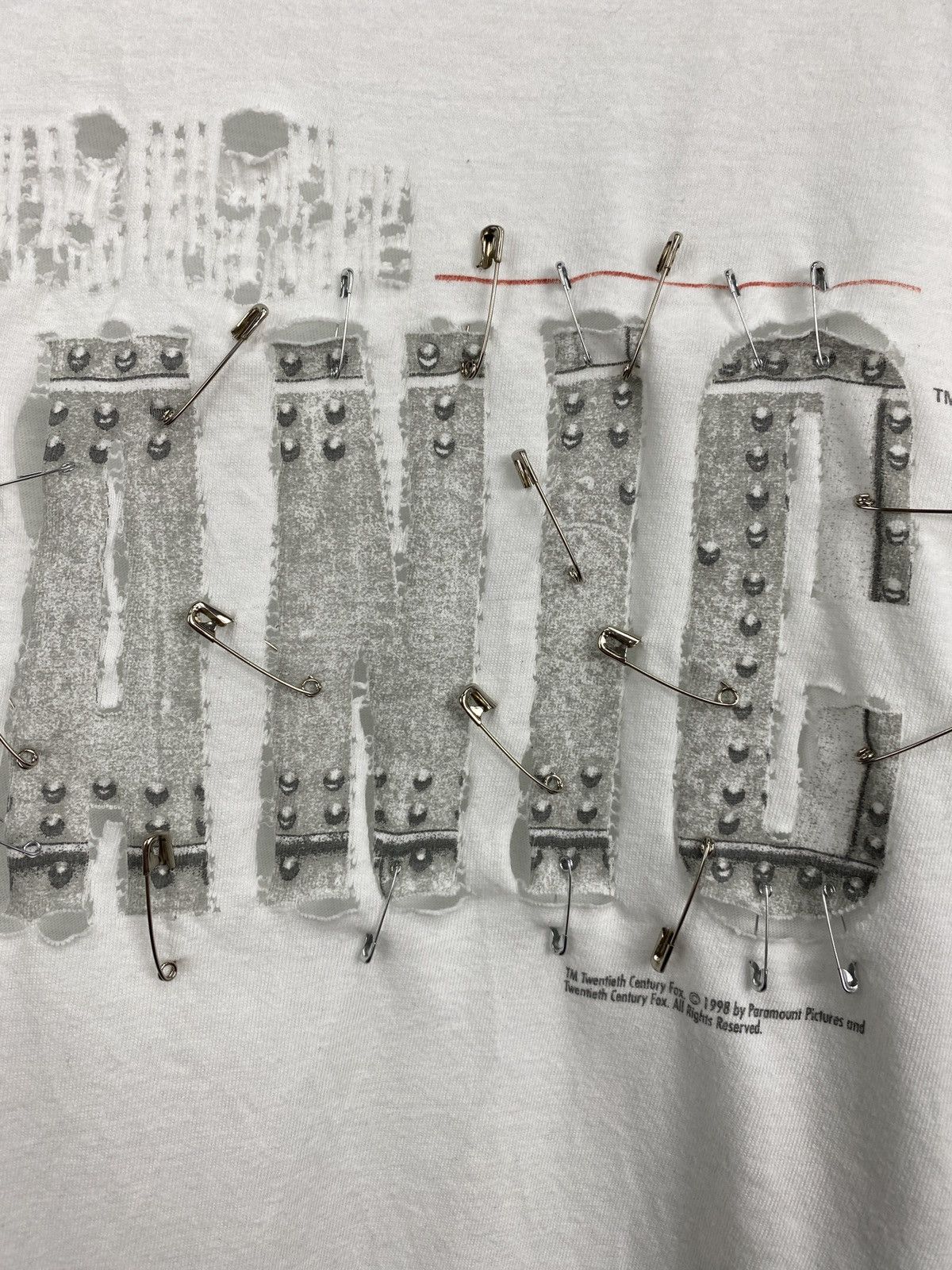 Hanes 🇺🇸 Vintage 1998 Titanic Leonardo Dicaprio Custom T-Shirt Y2K Size US XL / EU 56 / 4 - 14 Thumbnail