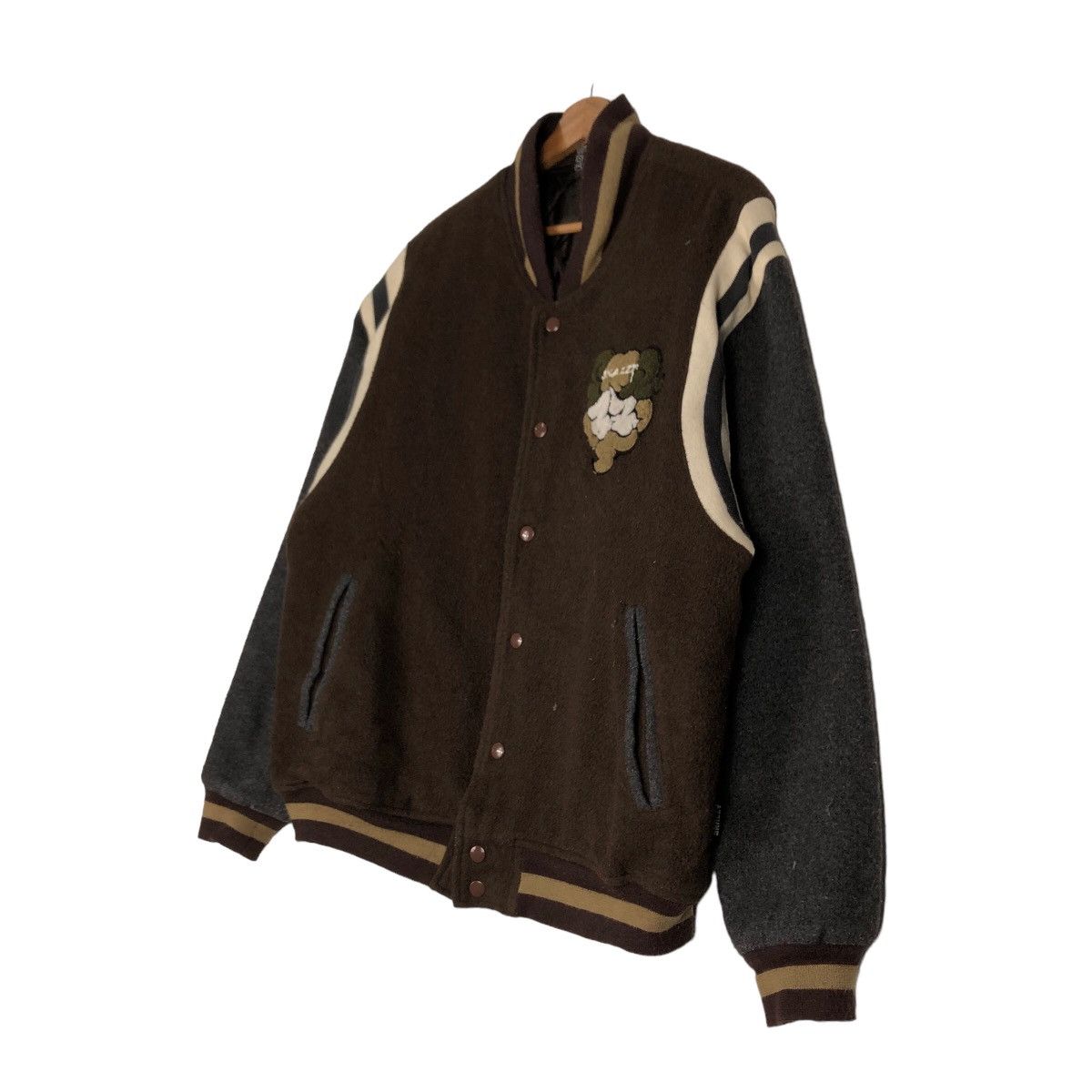 Japanese Brand 🔥 Vintage Varsity Bomber Jacket Snezzy Japan Big Logo Size US XL / EU 56 / 4 - 2 Thumbnail