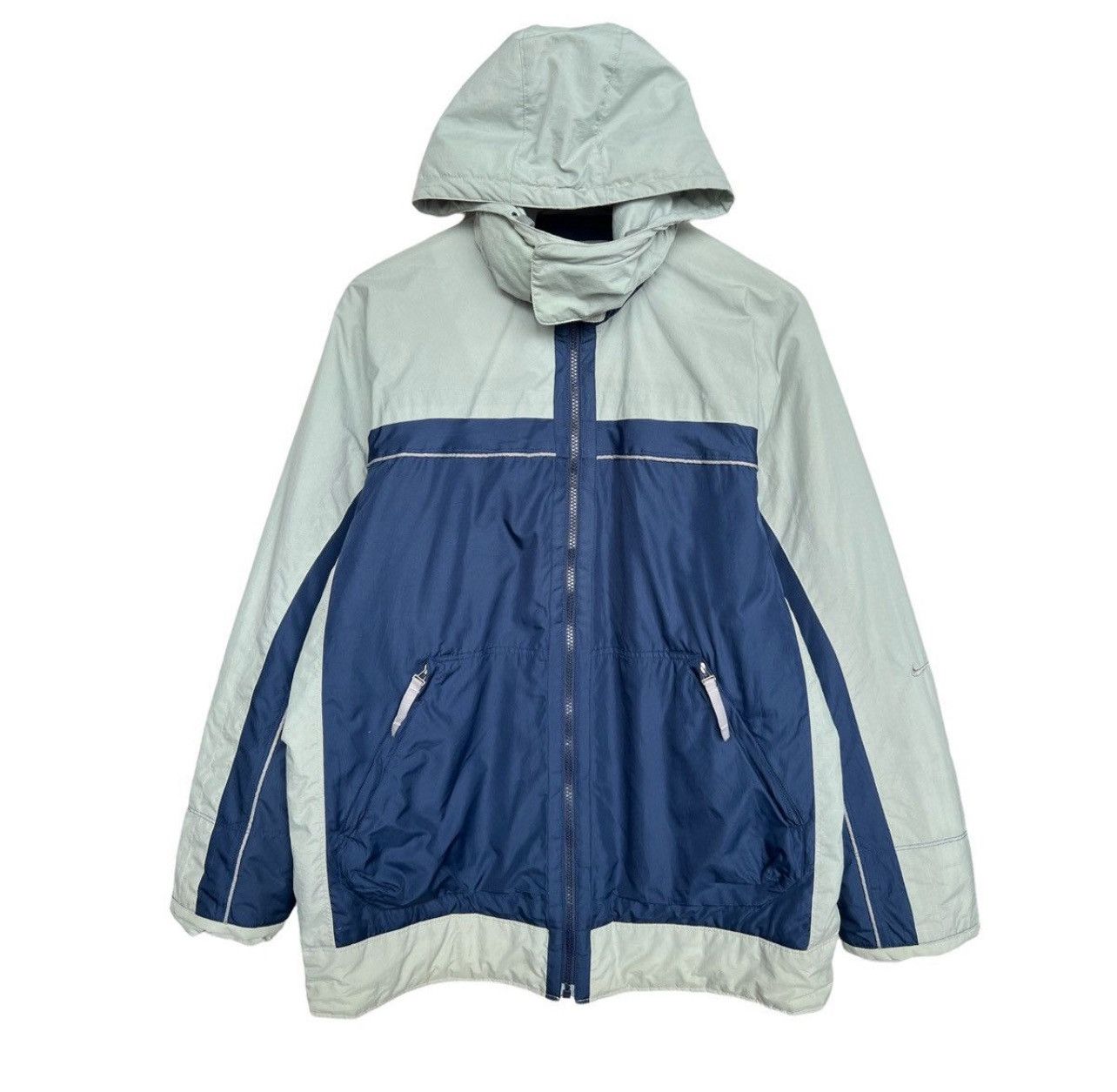 Nike × Stussy Vintage Nike Windbreaker Light Jacket Hooded Jacket Size US L / EU 52-54 / 3 - 1 Thumbnail