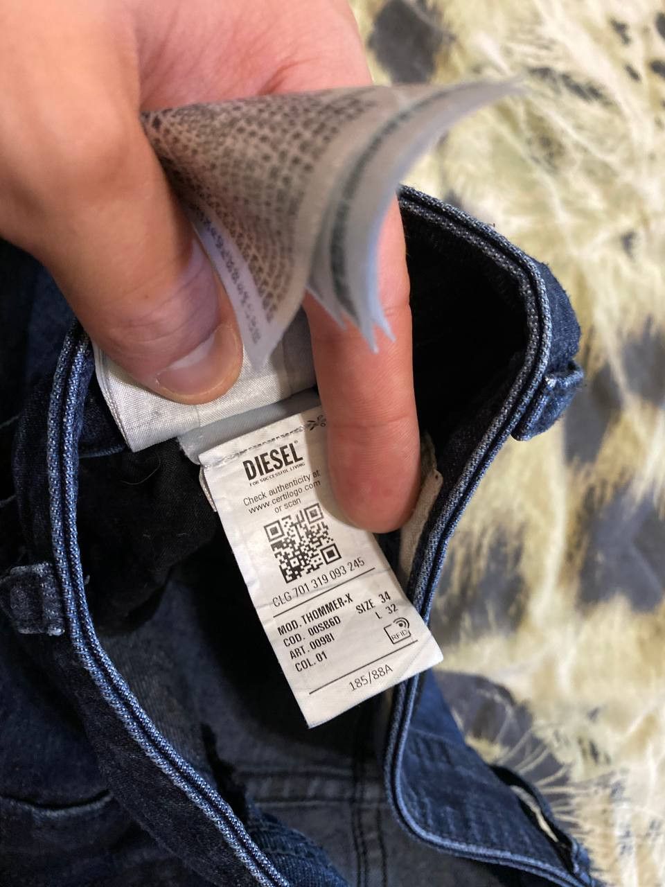 Diesel streetwear Diesel blue jeans denim pants vintage Size US 34 / EU 50 - 4 Thumbnail