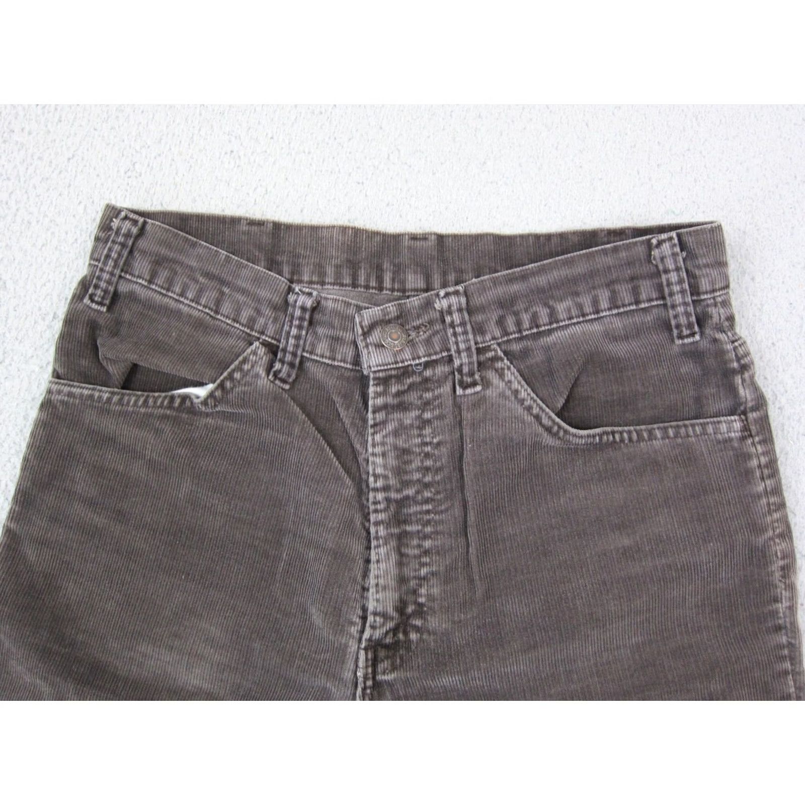 Levi's VINTAGE Levi's 500 Series Jeans Corduroy Brown 30x33 Regular 5-Pocket Levi's Mens Straight 90s 80s Clothing Size US 30 / EU 46 - 5 Thumbnail