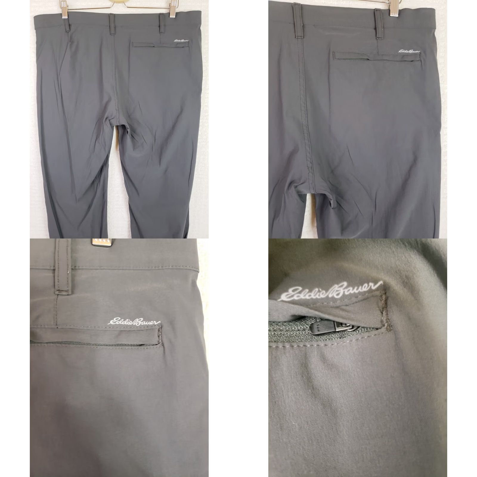 Eddie Bauer Eddie Bauer Mens 38x30 Gray Tech Chino Pants Straight Nylon Blend Gorpcore Hiking Size US 38 / EU 54 - 8 Thumbnail