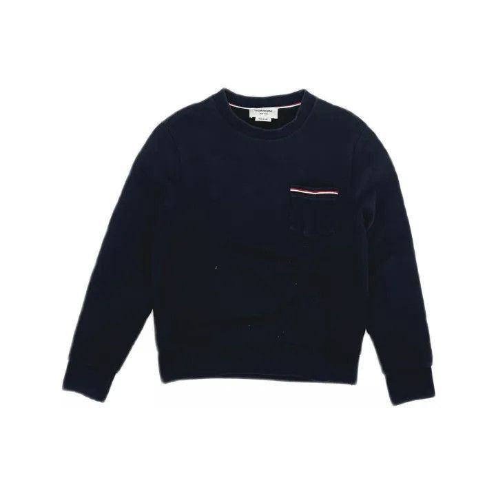 Thom Browne Thom Browne Striped Cotton Pullover Sweatshirt -2507 Size US S / EU 44-46 / 1 - 8 Thumbnail