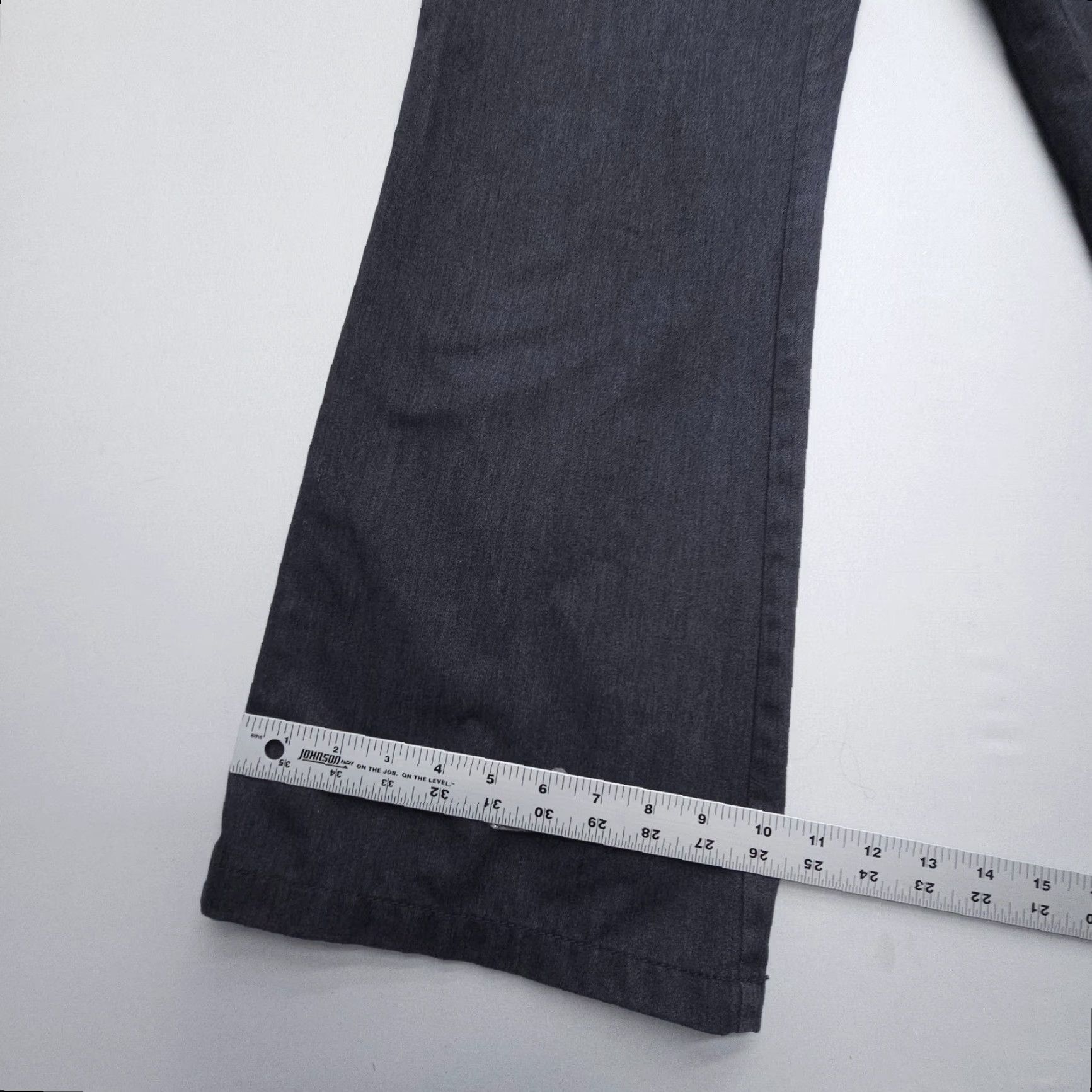 Ann Taylor Ann Taylor Pants 12 Gray Cotton Polyester 31"in Wide Leg Dress Career Womens Size 34" / US 12 / IT 48 - 4 Thumbnail