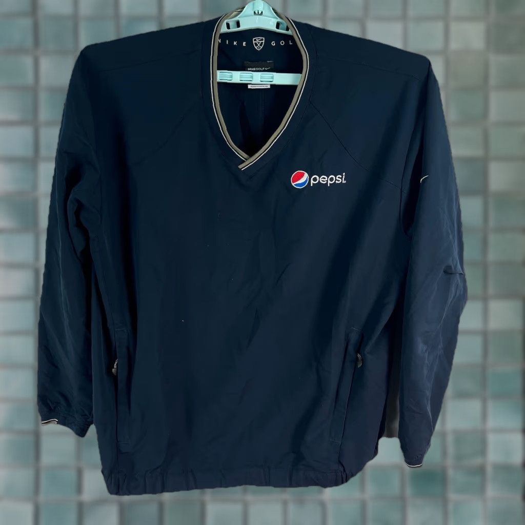 Nike VINTAGE Nike Golf Pepsi Pull Over Windbreaker Men’s L Blue Size US L / EU 52-54 / 3 - 1 Thumbnail