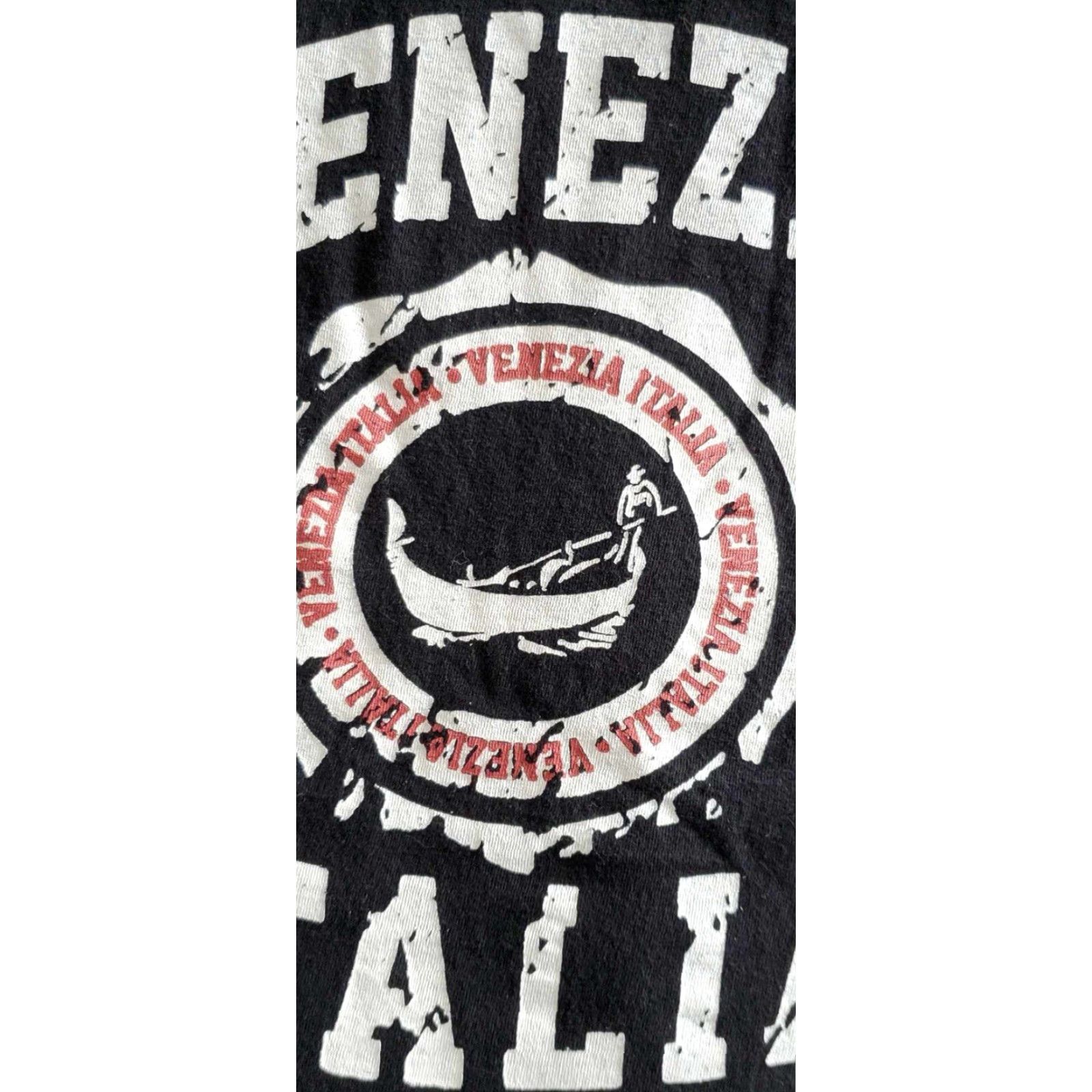 Vintage Venezia Italia T Shirt Black XL Souvenir Tee Travel Vacation Star Tag T-Shirt Men Vintage Stars Venezia Italia Size US XL / EU 56 / 4 - 2 Thumbnail