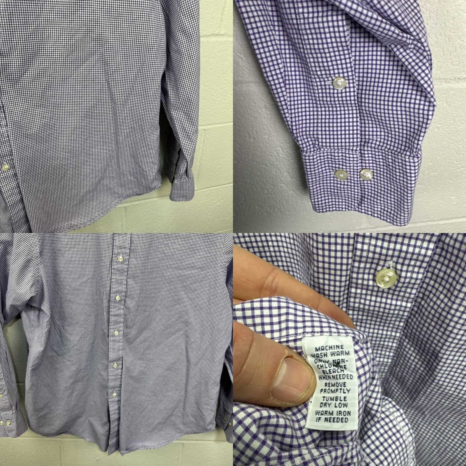 Polo Ralph Lauren Polo Ralph Lauren Dress Shirt Mens 18 36/37 Checkered Regent Classic Fit Long Sleeve Button-Down Collared Multicolor Size 48R - 8 Thumbnail