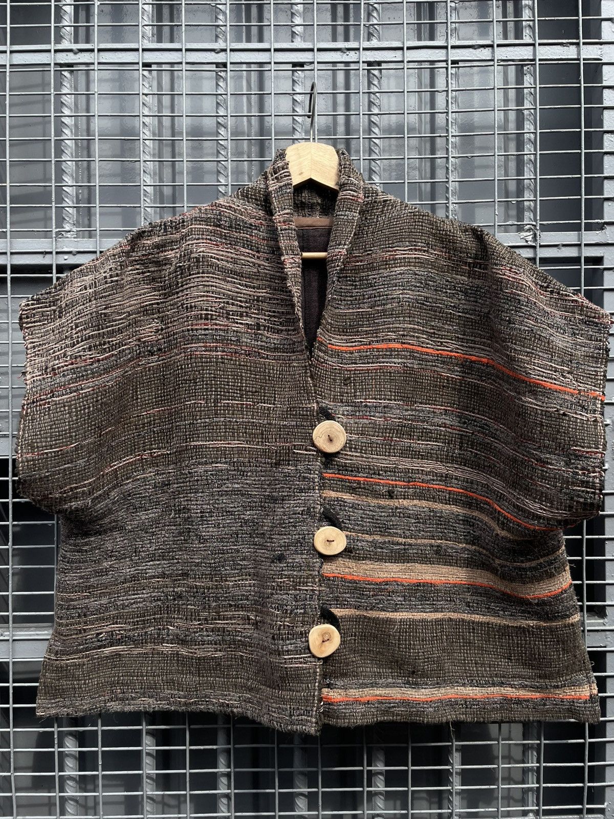 Japanese Brand Sashiko Boro | Cape Wear Jacket Size US M / EU 48-50 / 2 - 1 Thumbnail