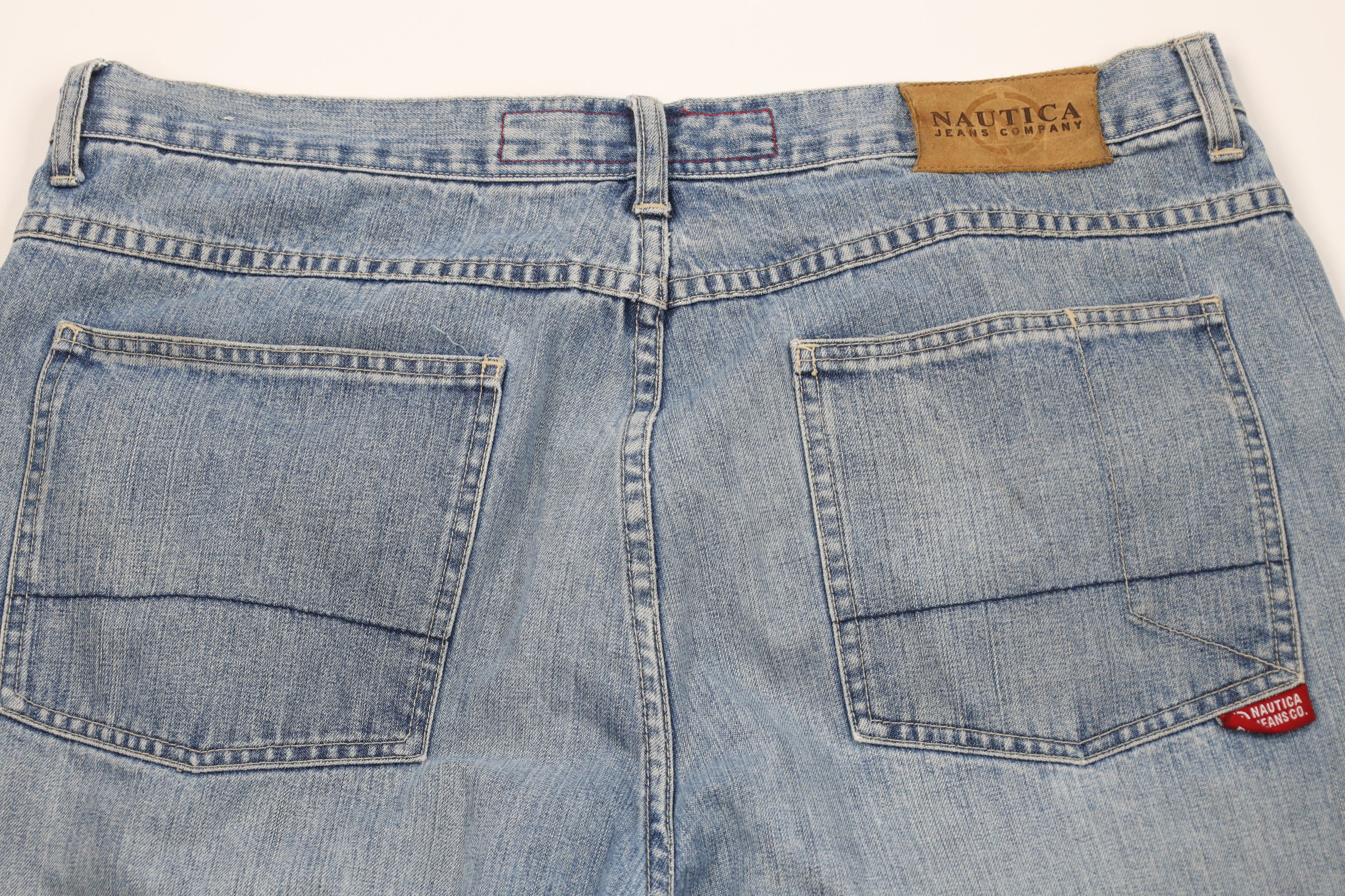 Nautica Vintage 90s Y2K Nautica Baggy Wide Leg Denim Jeans Blue Size US 38 / EU 54 - 11 Thumbnail