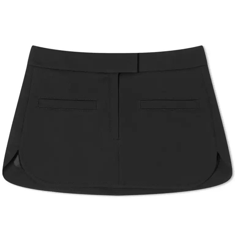 Courreges o1mle0824 Twill Heritage Pocket Mini Skirt in Black Size 27" / US 4 / IT 40 - 1 Thumbnail