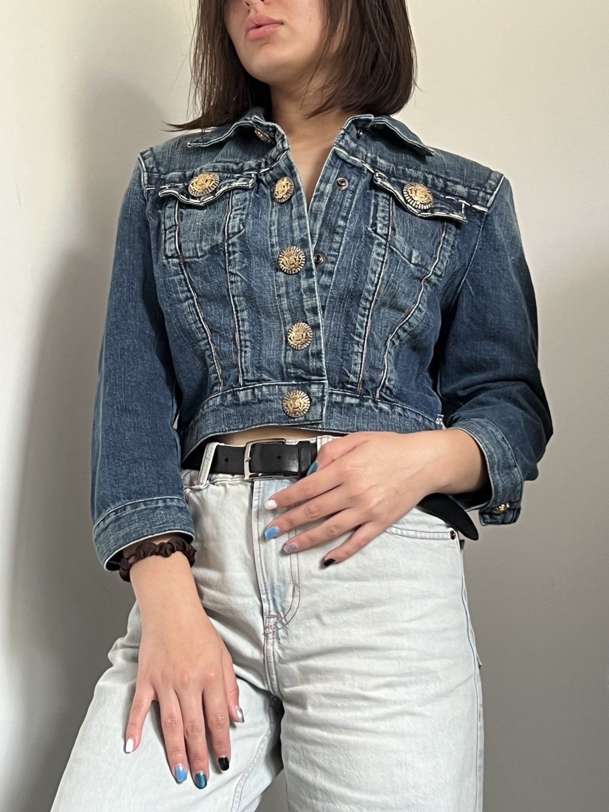 Jean Paul Gaultier Crazy Jean Paul Gaultier vintage denim cropped jacket Size S / US 4 / IT 40 - 1 Thumbnail