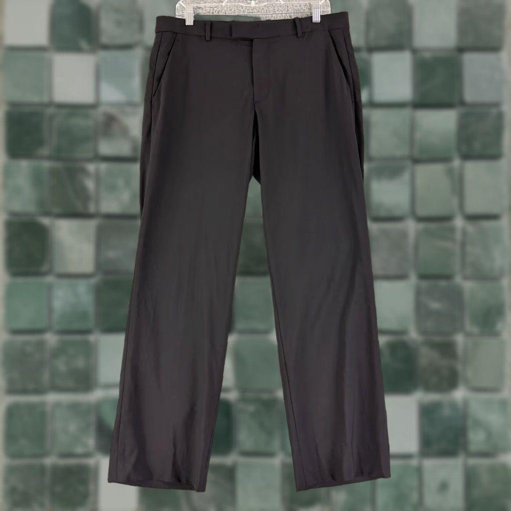 Theory Theory Cody Tailor Dress Pants Mens Size 33 Black Wool Straight Leg Work Office Size US 33 - 1 Thumbnail