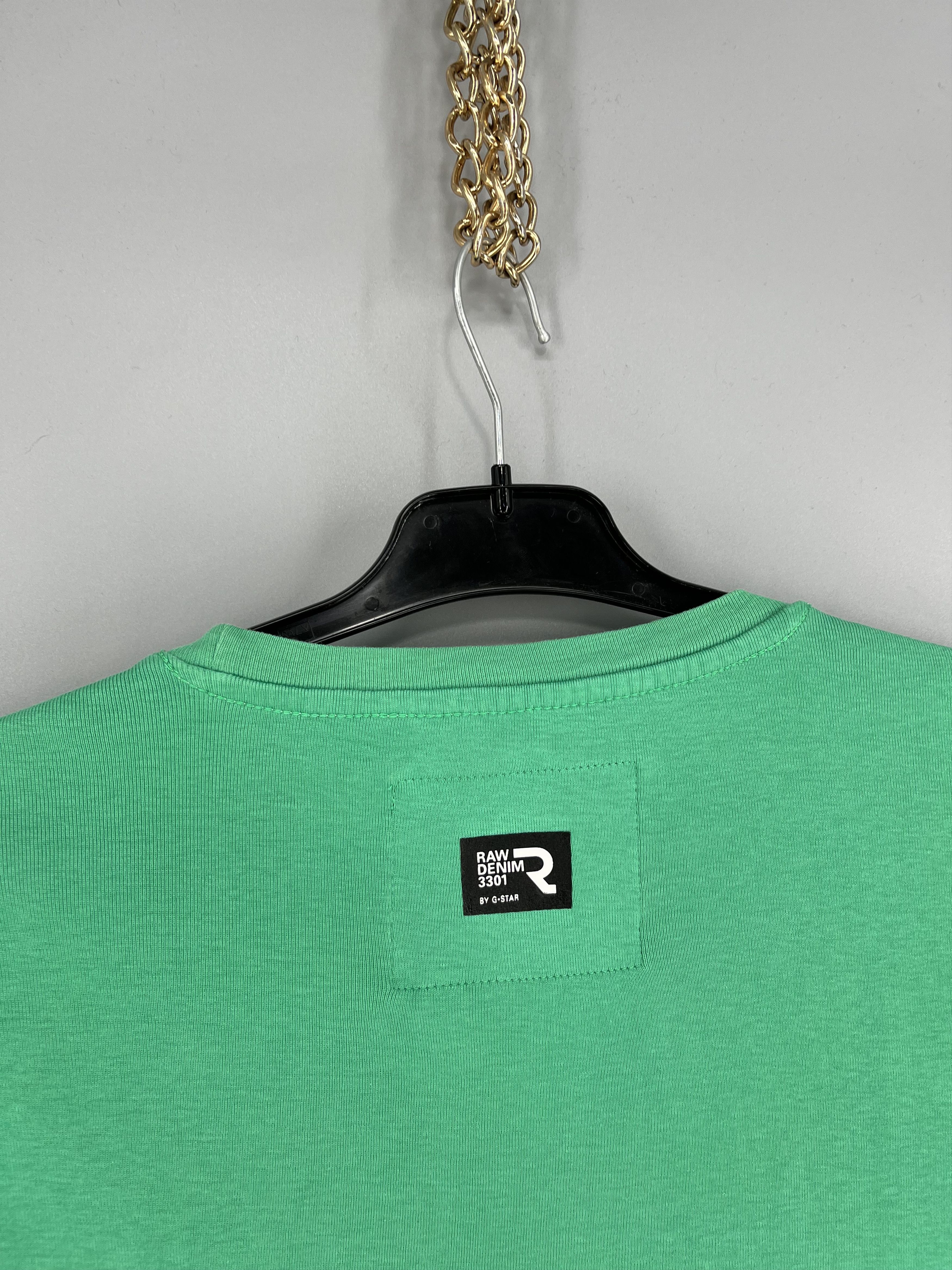 G-Star Vintage G-Star Raw T-Shirt Green Big Centre Logo Size m Size US M / EU 48-50 / 2 - 11 Thumbnail