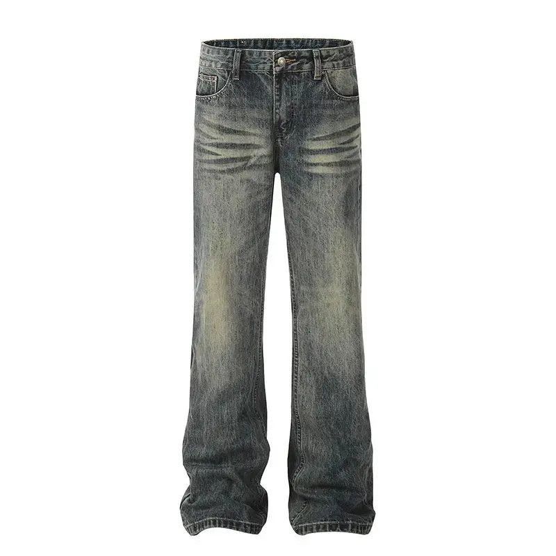 Japanese Brand Retro loose straight leg micro flared jeans Size US 32 / EU 48 - 5 Thumbnail
