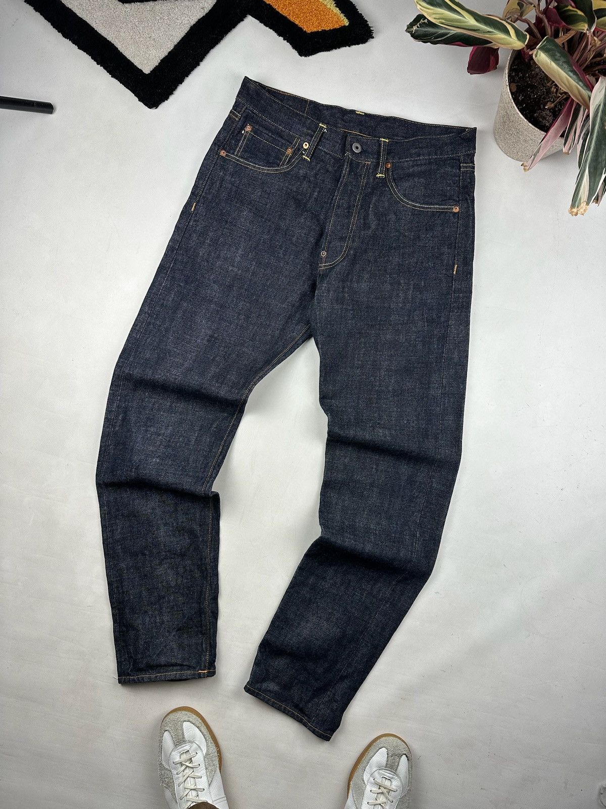 Japanese Brand Red Tornado Bronson Mfg. Blue Selvedge 33x32 Jeans Size US 33 - 3 Thumbnail