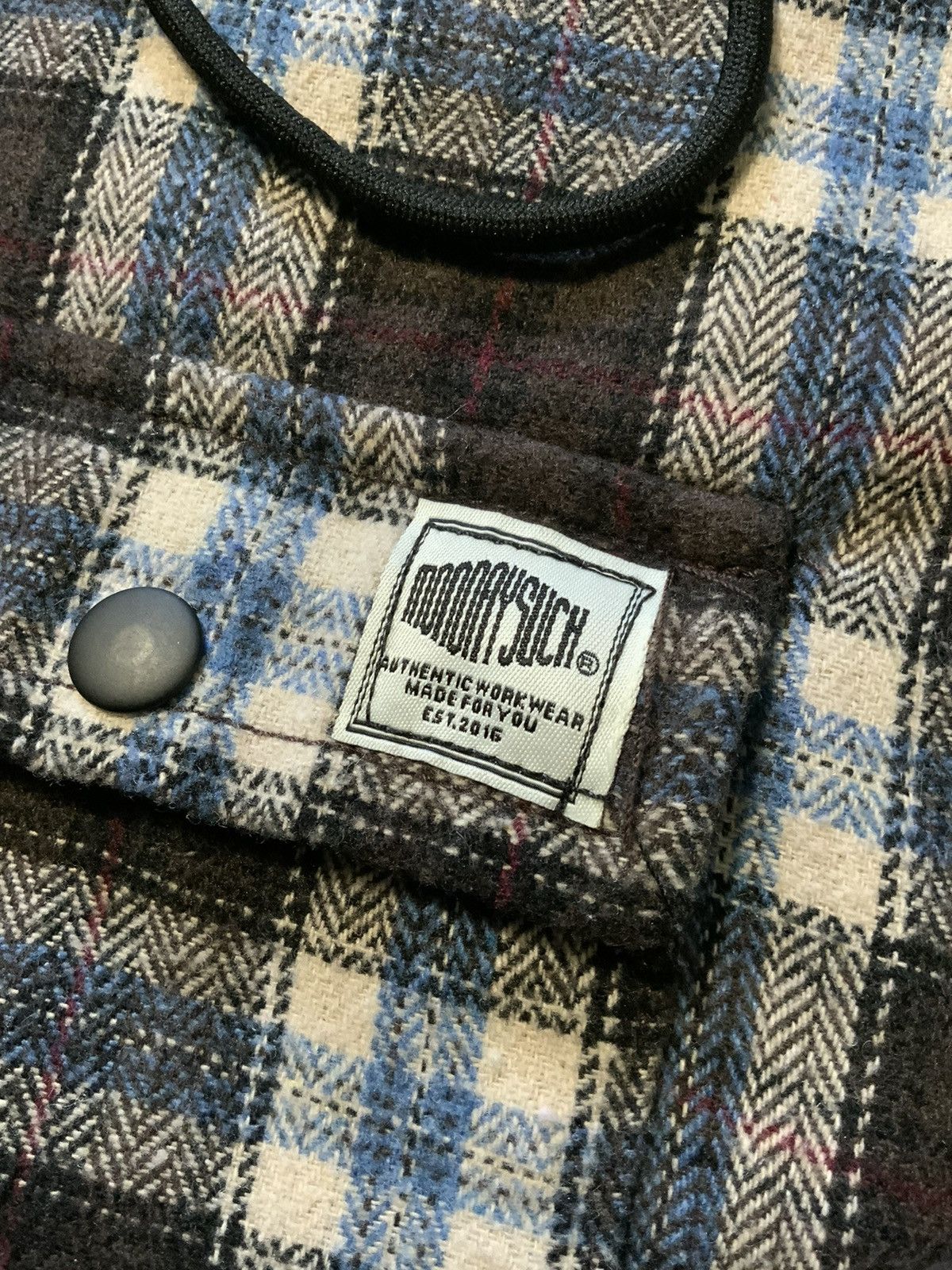 Mondaysuck MondaySuck Herringbone Plaid Zip Hooded Flannel Shirt Jacket Size US M / EU 48-50 / 2 - 5 Thumbnail