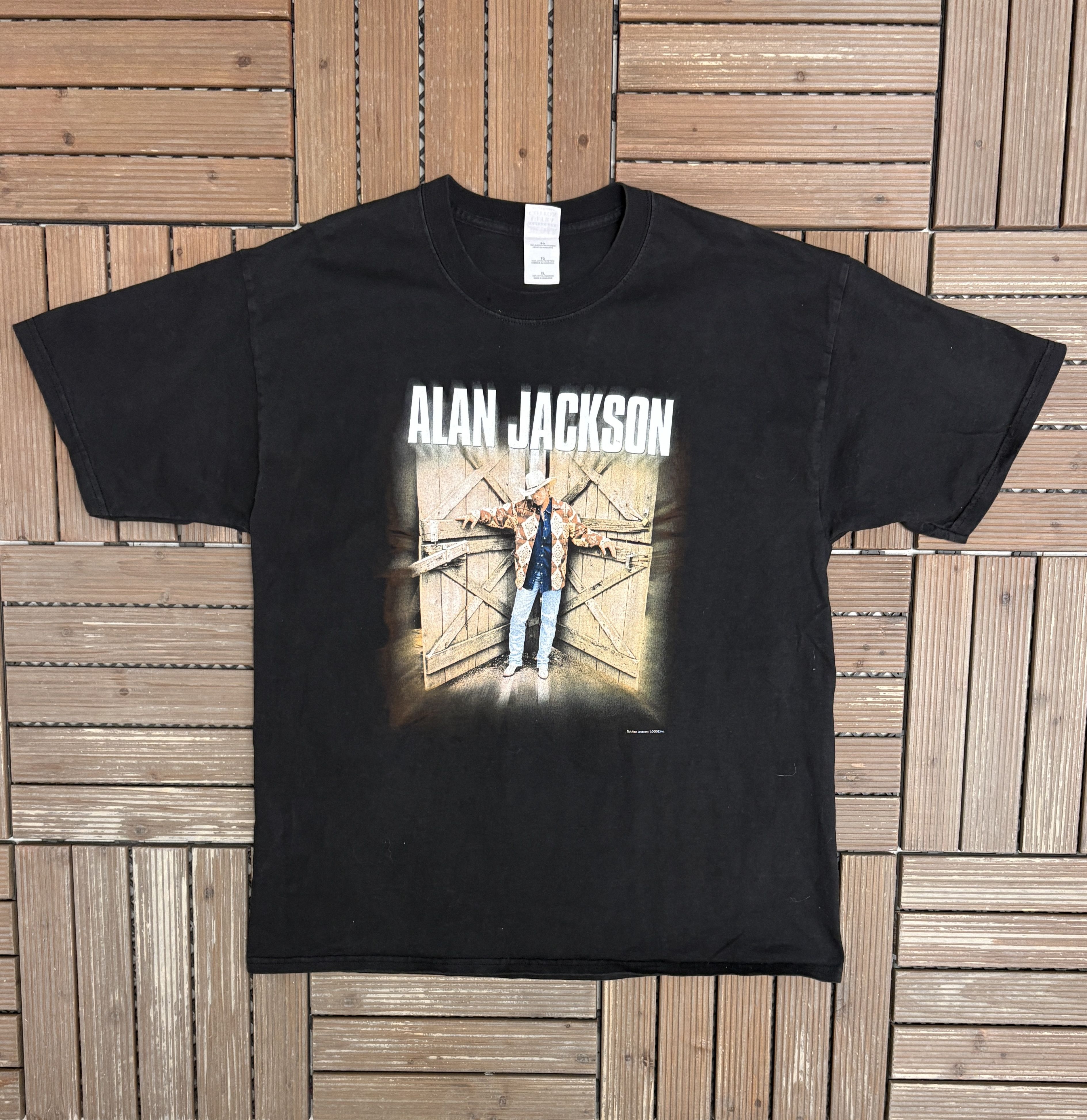 Vintage Alan Jackson Vintage Black T-Shirt Tee Size US XL / EU 56 / 4 - 1 Thumbnail