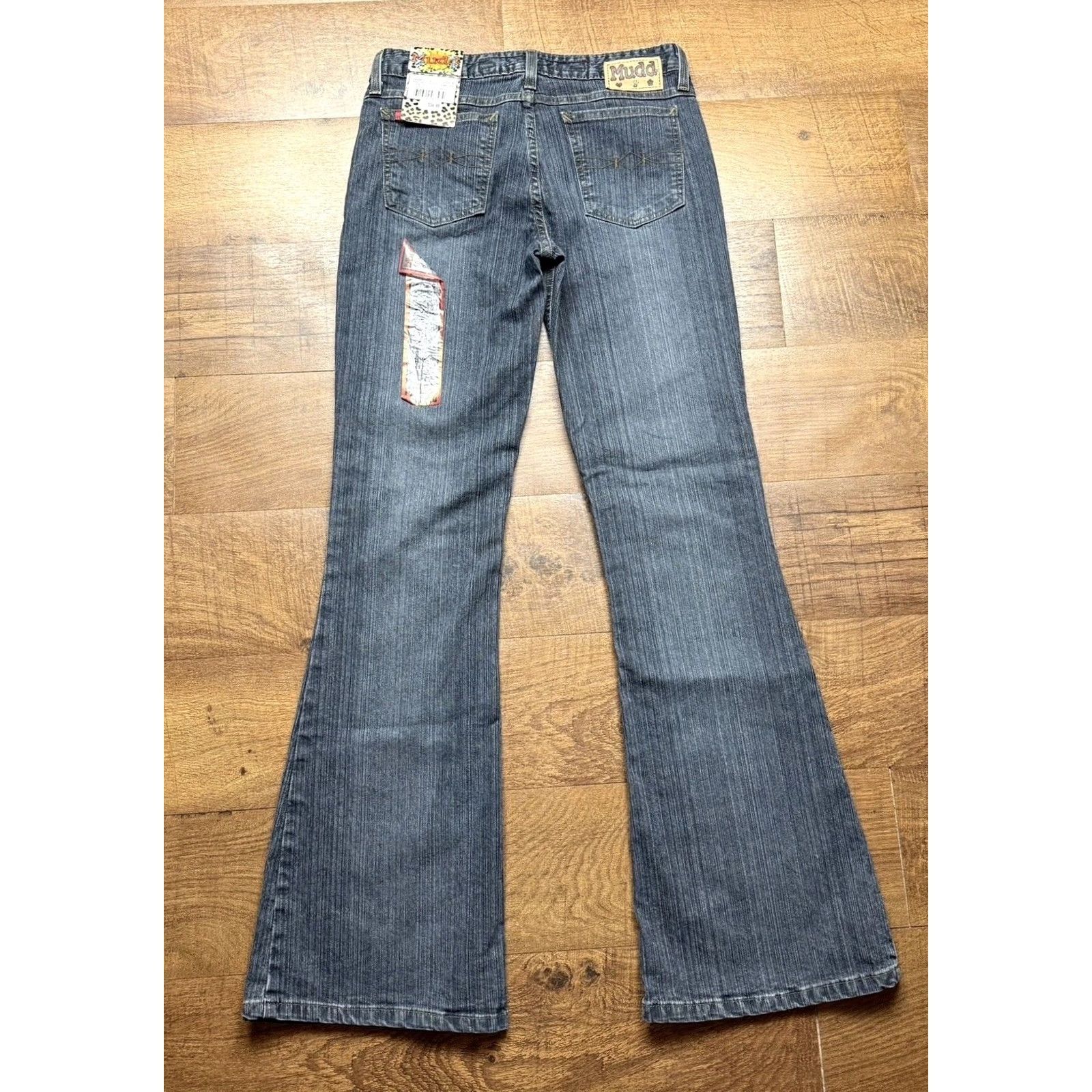 Vintage VINTAGE Mudd Flared Jeans Women’s Size 9 Blue 5-Pocket Cotton Blend Dark Wash Y2K Size 30" / US 8 / IT 44 - 2 Thumbnail