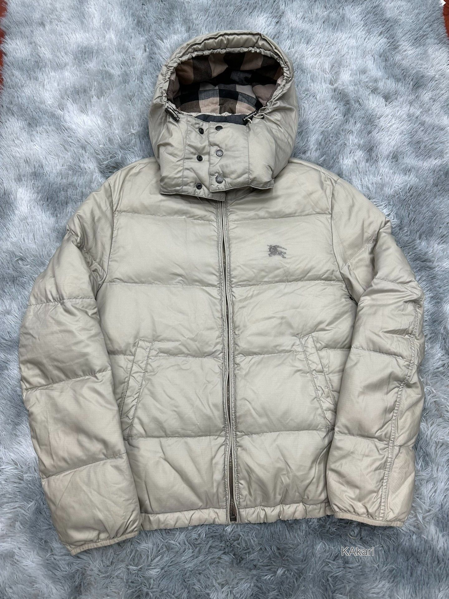 Burberry Burberry Check Horse Down Jacket XL Size US XL / EU 56 / 4 - 1 Thumbnail