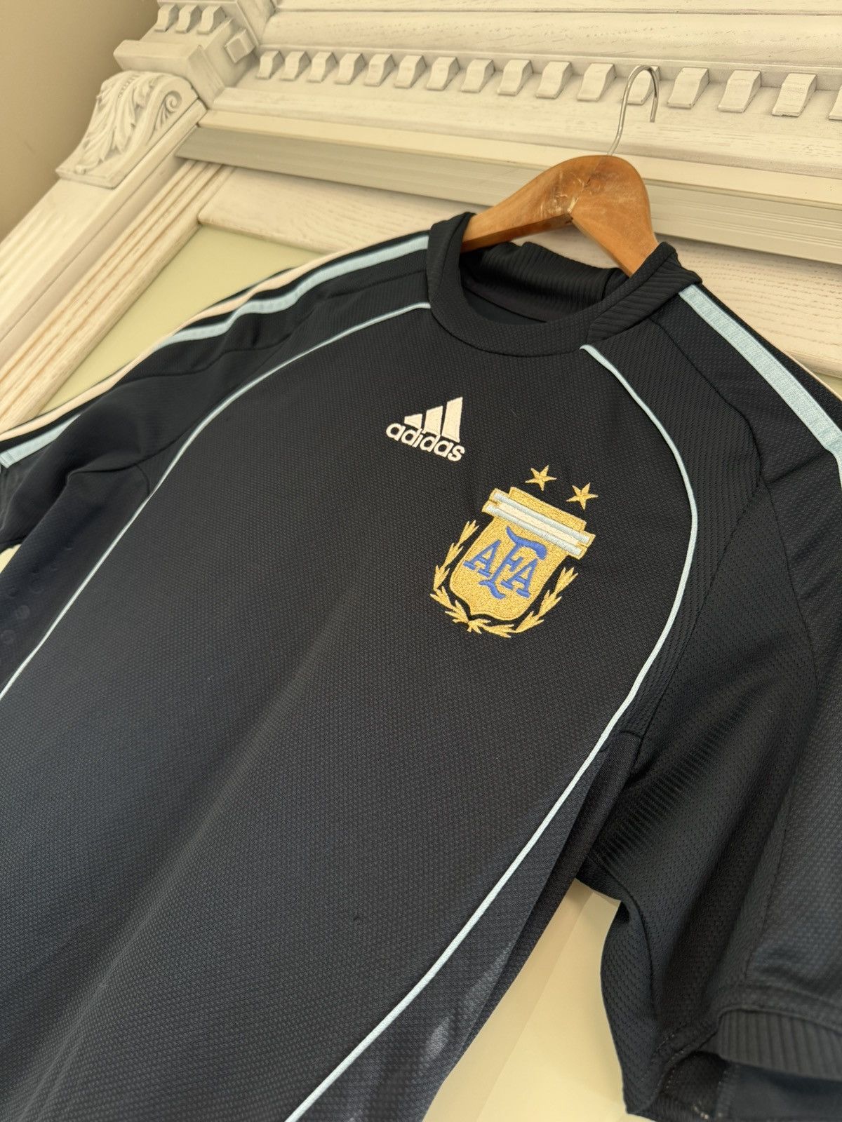 Adidas Argentina 2008-2009 Away Soccer Jersey Football Shirt Kit Size US S / EU 44-46 / 1 - 6 Thumbnail