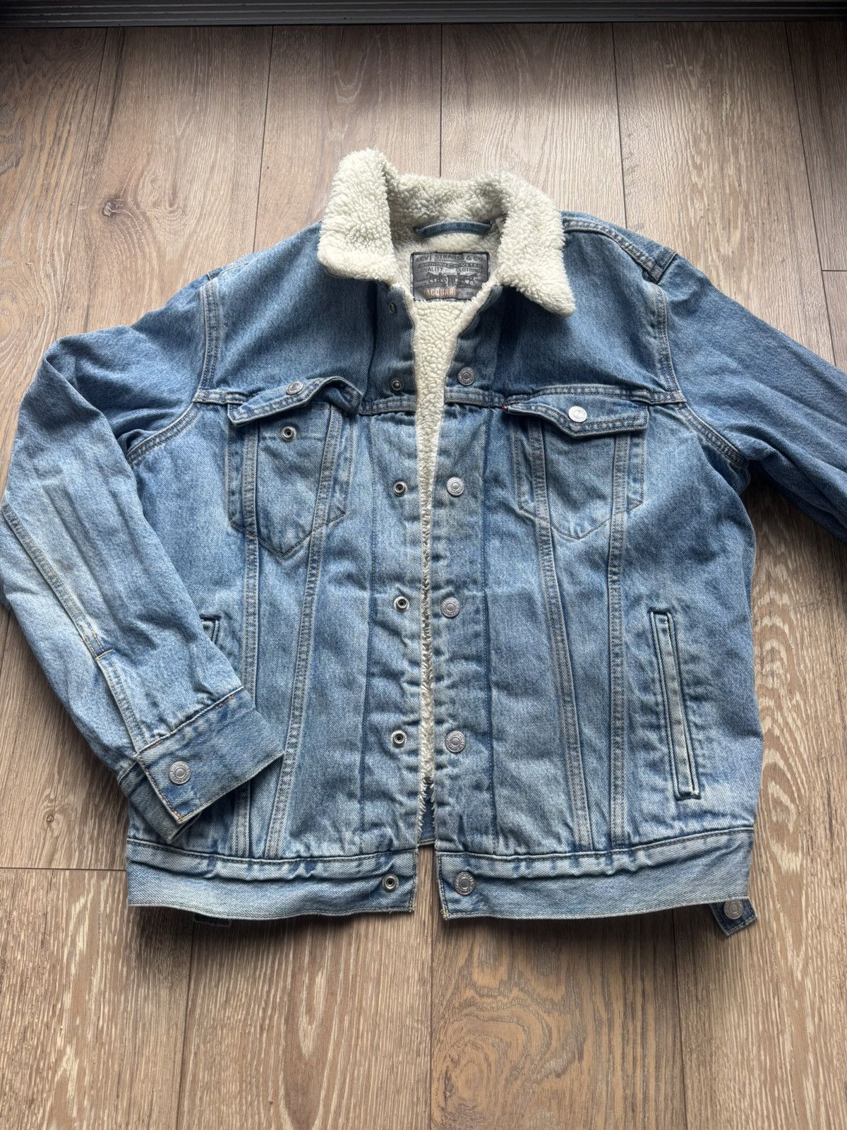 Levi's Levi’s Demin Jacket Fleece Size US M / EU 48-50 / 2 - 1 Thumbnail
