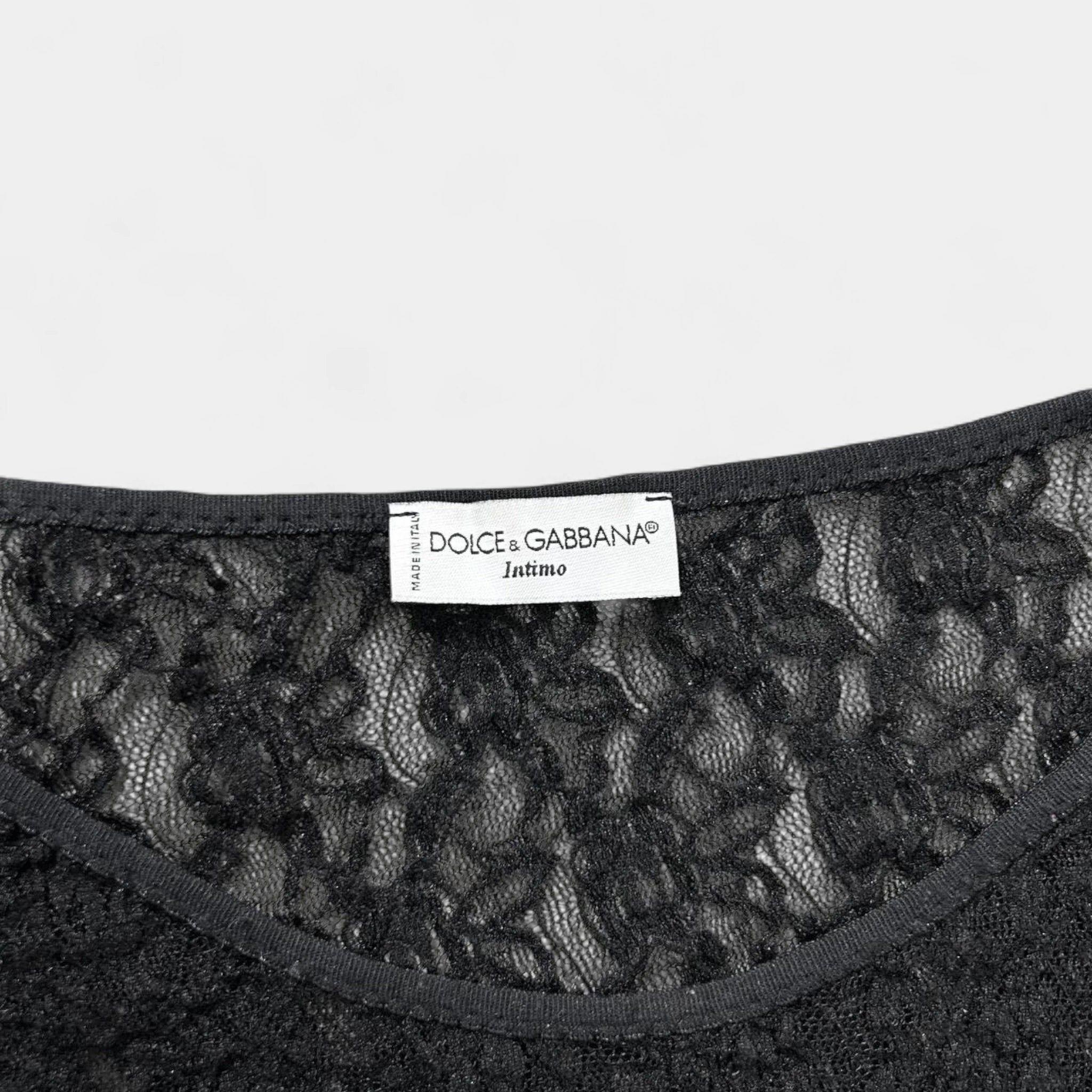 Dolce & Gabbana Dolce & Gabbana Intimo Elegant Black T-Shirt Size US M / EU 48-50 / 2 - 4 Thumbnail