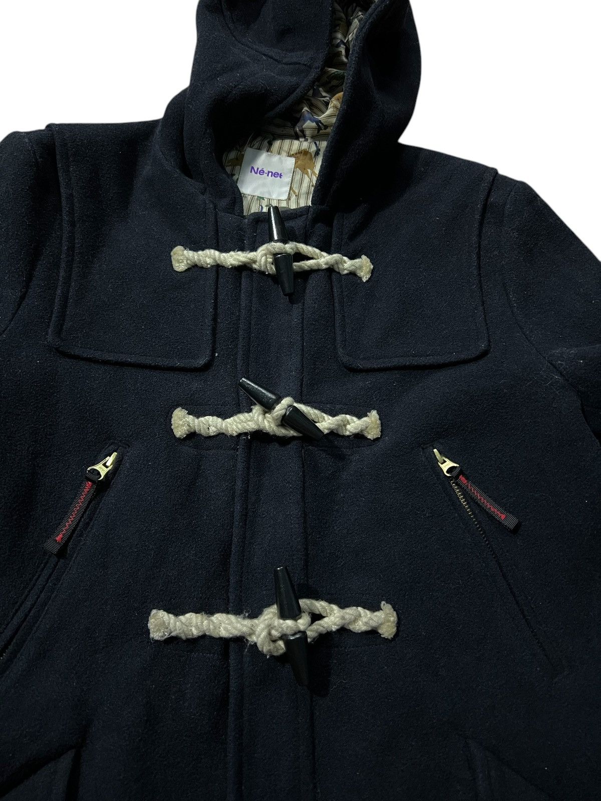 Issey Miyake × Ne-Net × Pleats Please Issey Miyake VINTAGE NE-NET BY ISSEY MIYAKE WOOL DUFFLE JACKET Size US M / EU 48-50 / 2 - 18 Thumbnail