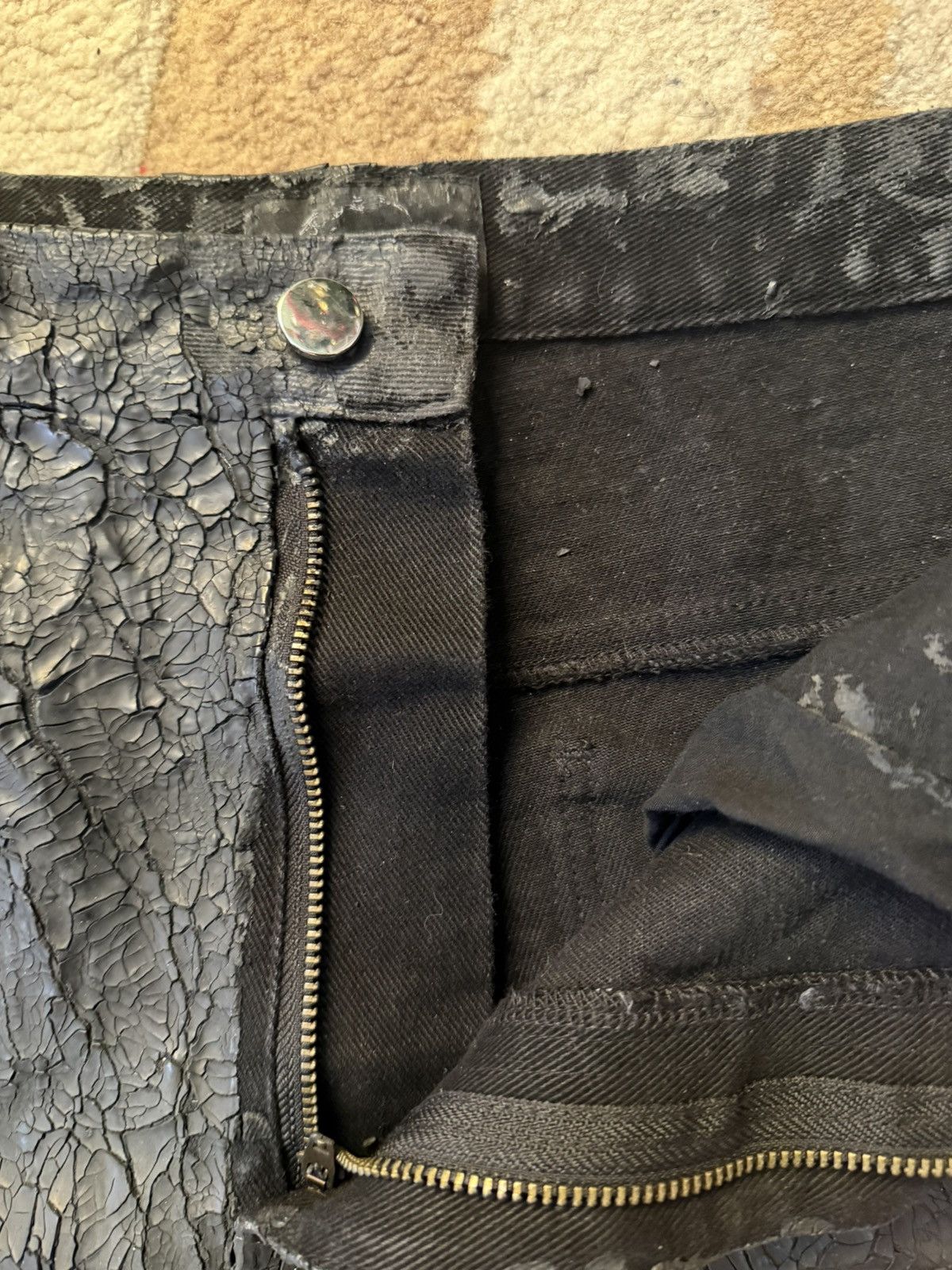 If Six Was Nine Onlycurse flared waxed jeans Size US 34 / EU 50 - 6 Thumbnail