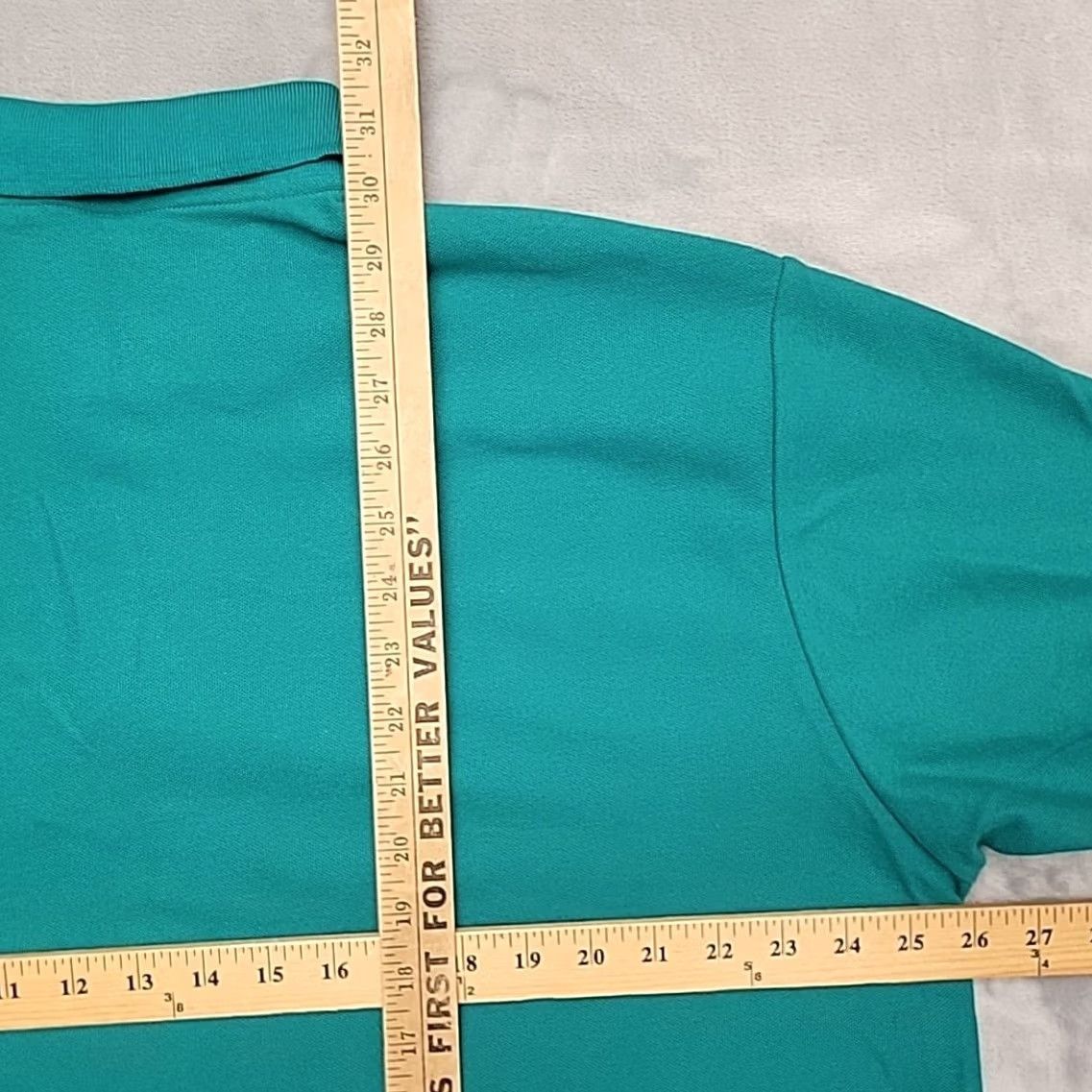 Basic Editions VTG Basic Edition Shirt Mens 1X Green Cotton Blend Retro Golf Casual Made in USA Polo Short Sleeve Cotton Blend Mens 1X Green VTG Casual Golf"} Size US XL / EU 56 / 4 - 5 Thumbnail