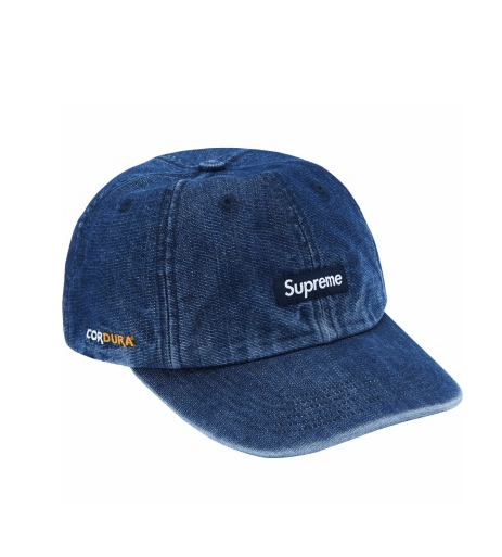 Supreme Supreme Cordura Denim Small Box 6-Panel Blue Size ONE SIZE - 1 Thumbnail