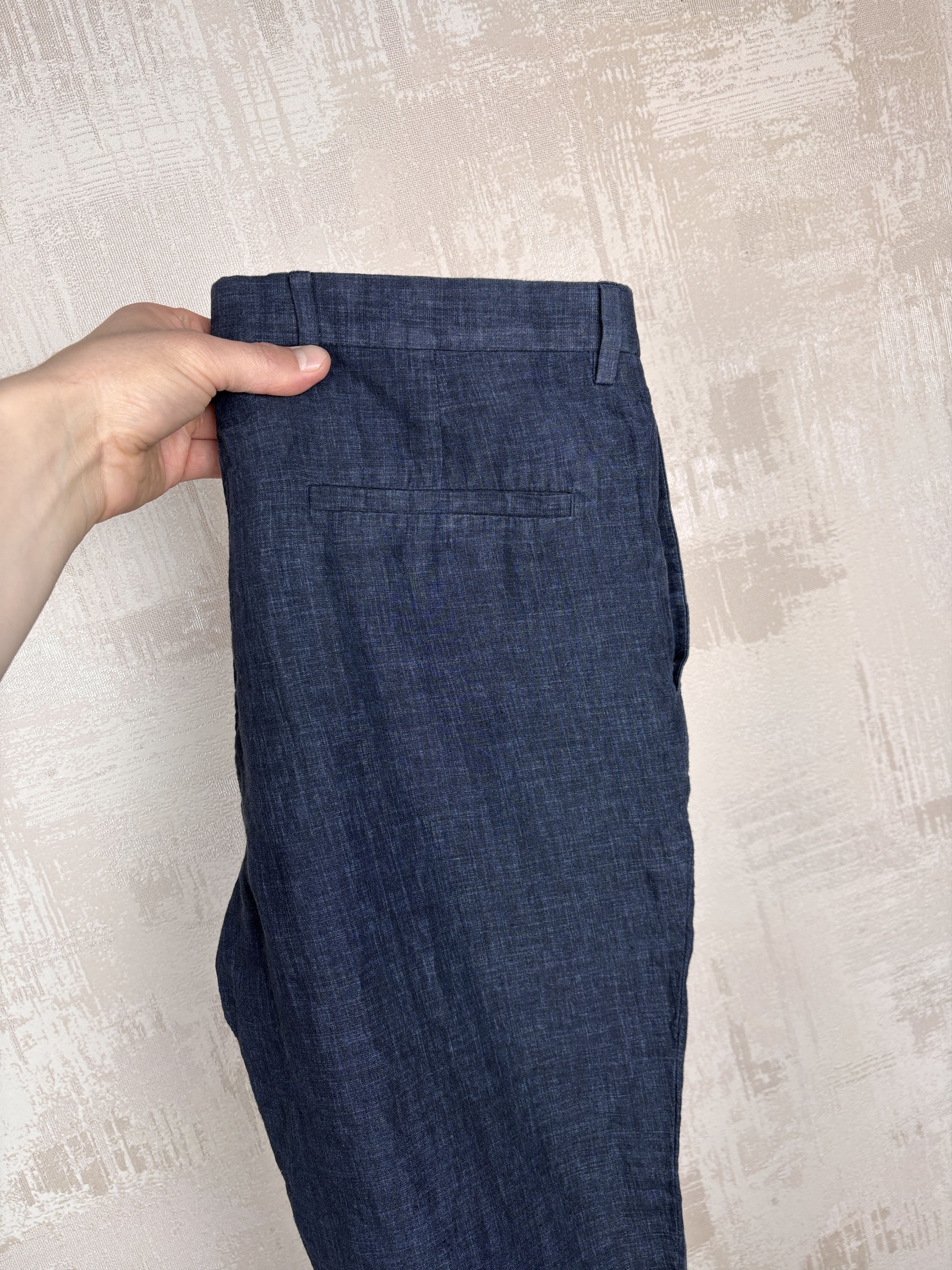 Cos COS Linen Chino Pants Men's Size EUR 48 (M) Navy Blue Size US 32 / EU 48 - 19 Thumbnail