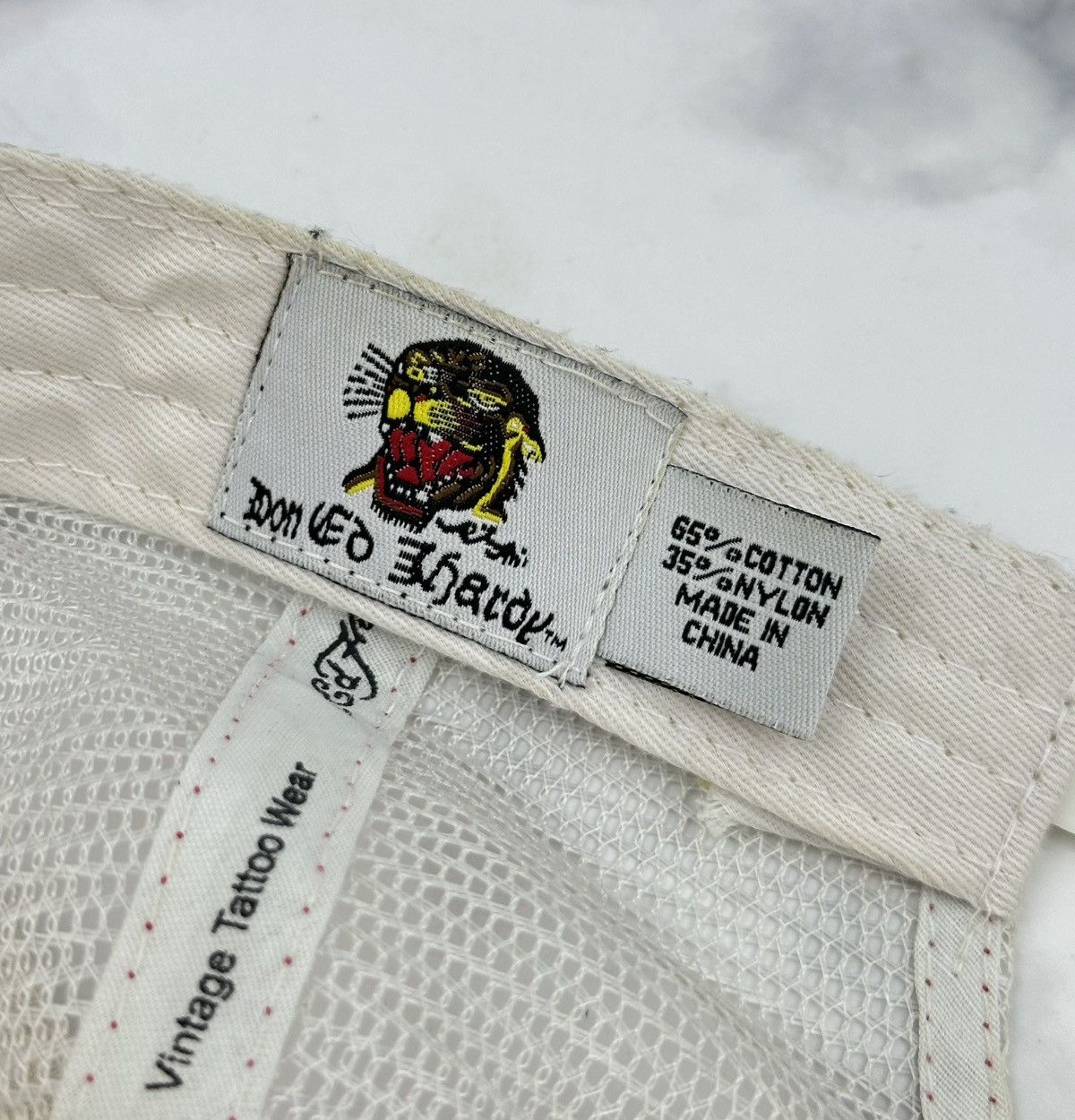 Ed Hardy Vtg Ed Hardy x Red Monkey Trucker Hat Plaid Tattoo Y2K Cap Size ONE SIZE - 10 Thumbnail