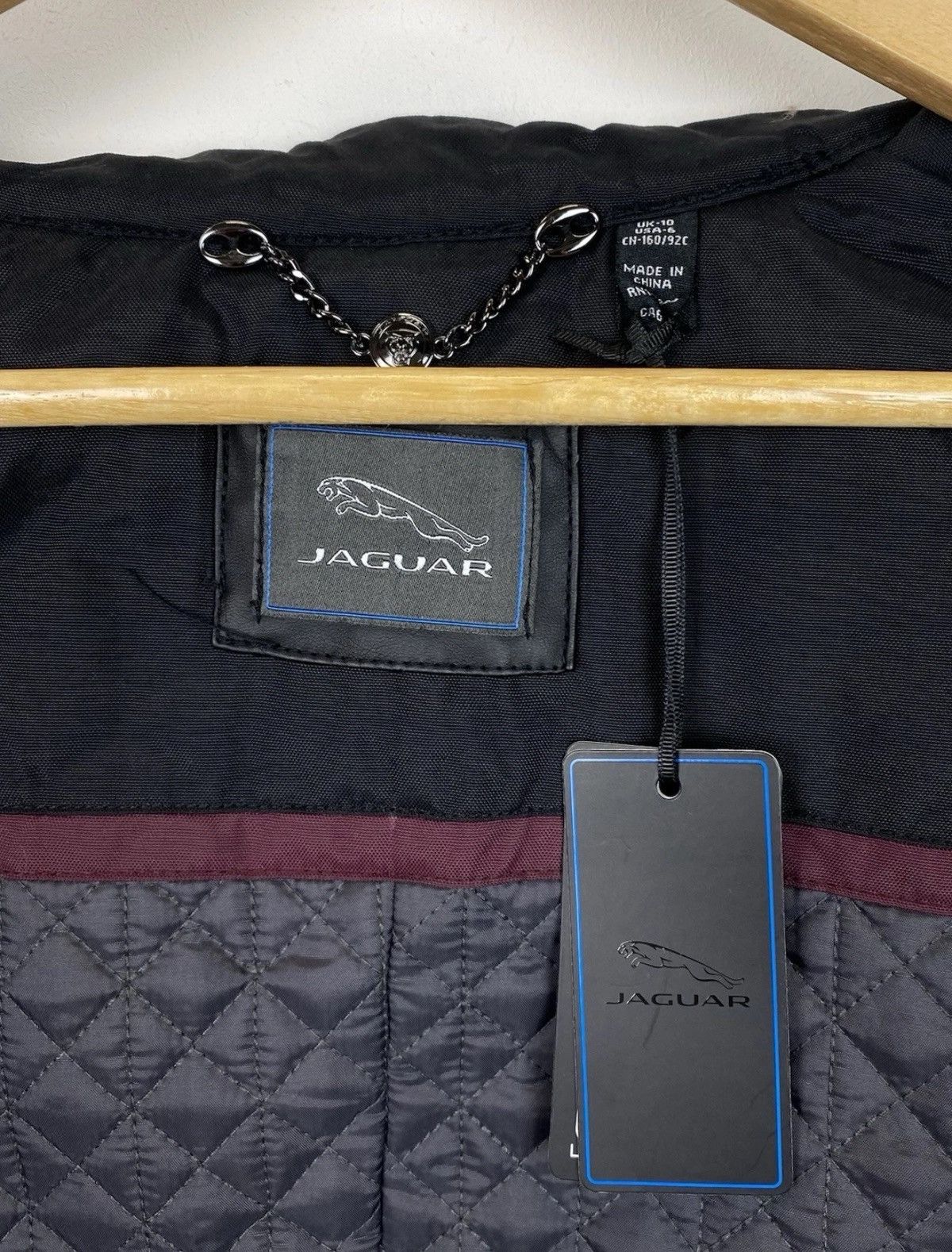 Other Jaguar Women's Drivers Jacket Black Full Zip Top Moto Racing Size M / US 6-8 / IT 42-44 - 8 Thumbnail